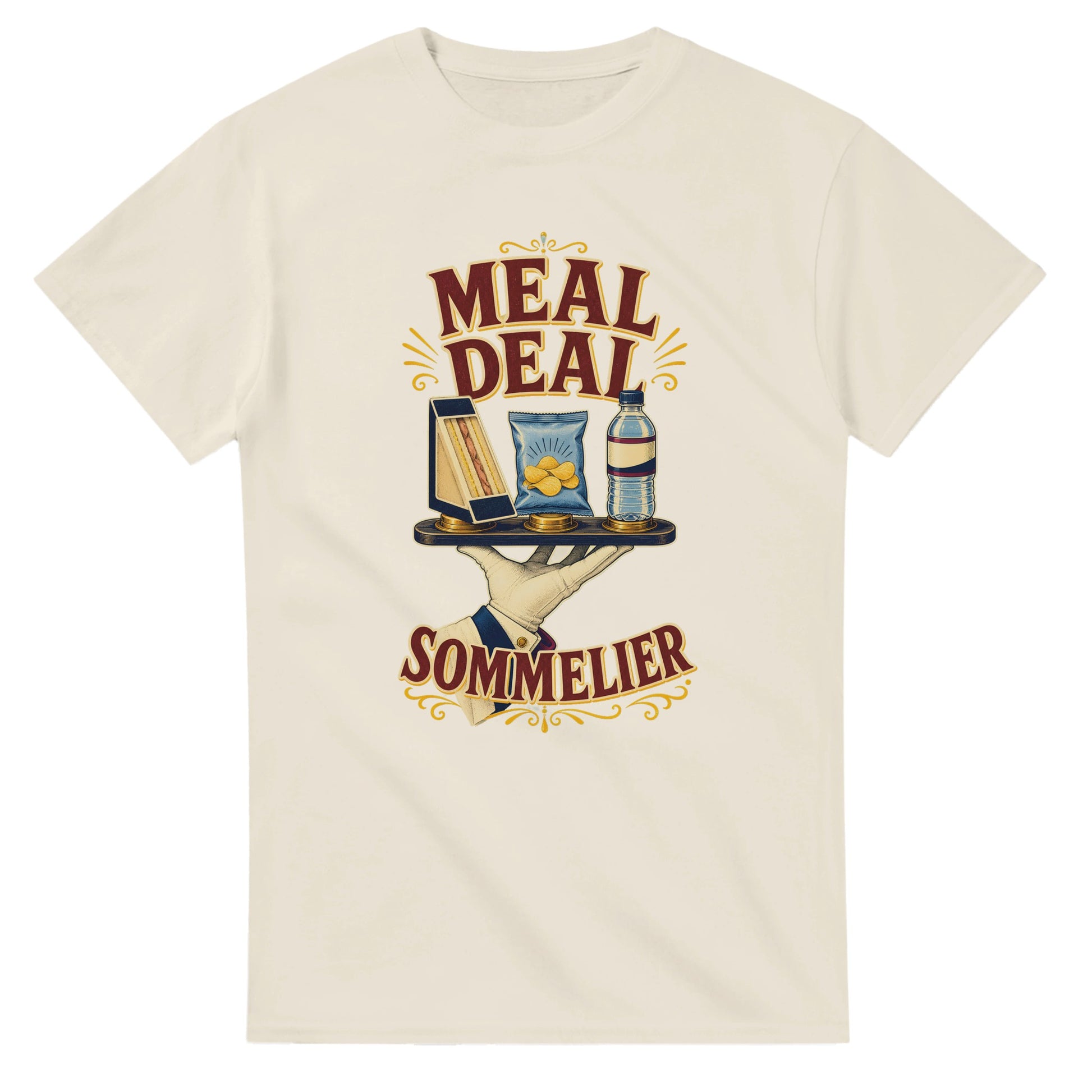Meal Deal Sommelier British Lunch Design T-shirt — product view 8