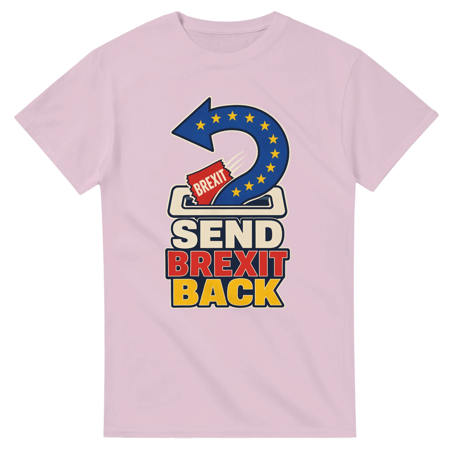 Send Brexit Back Pro-EU Graphic T-shirt — product view 4