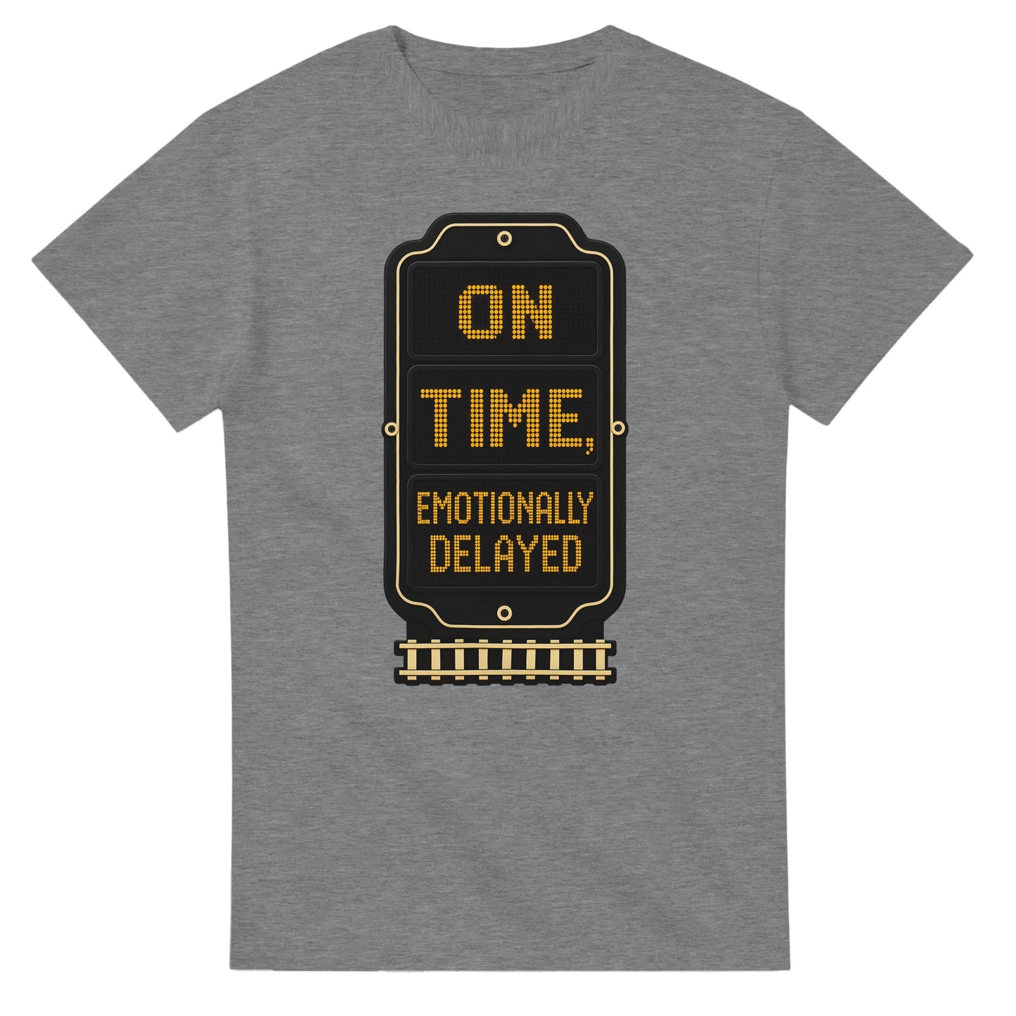 On Time, Emotionally Delayed Rail Graphic T-shirt — product view 12