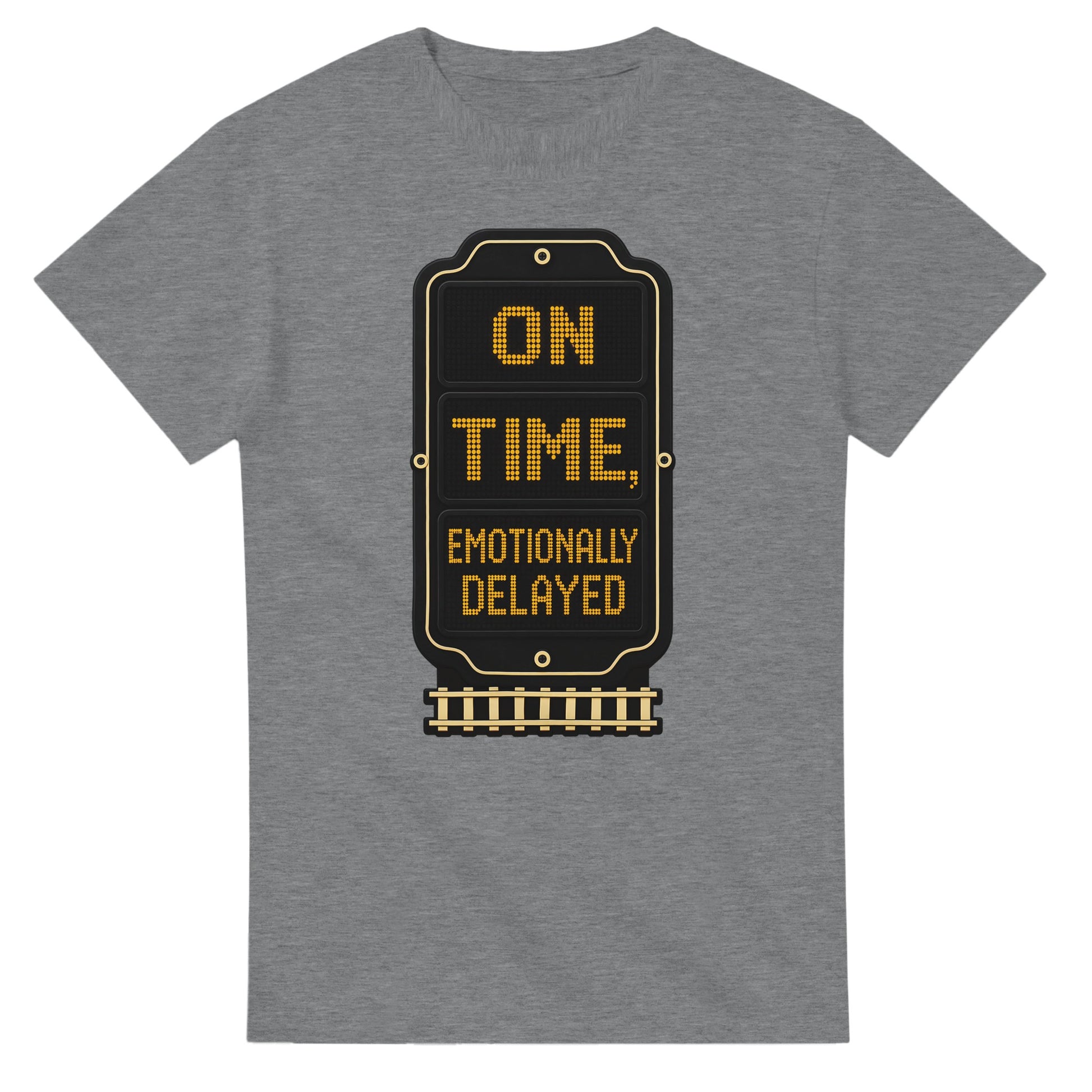 On Time, Emotionally Delayed Rail Graphic T-shirt — product view 12