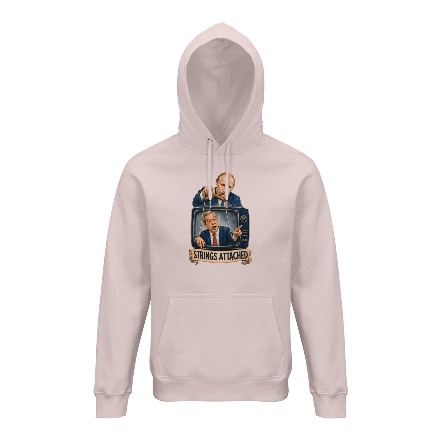Strings Attached Political Satire Hoodie — product view 8