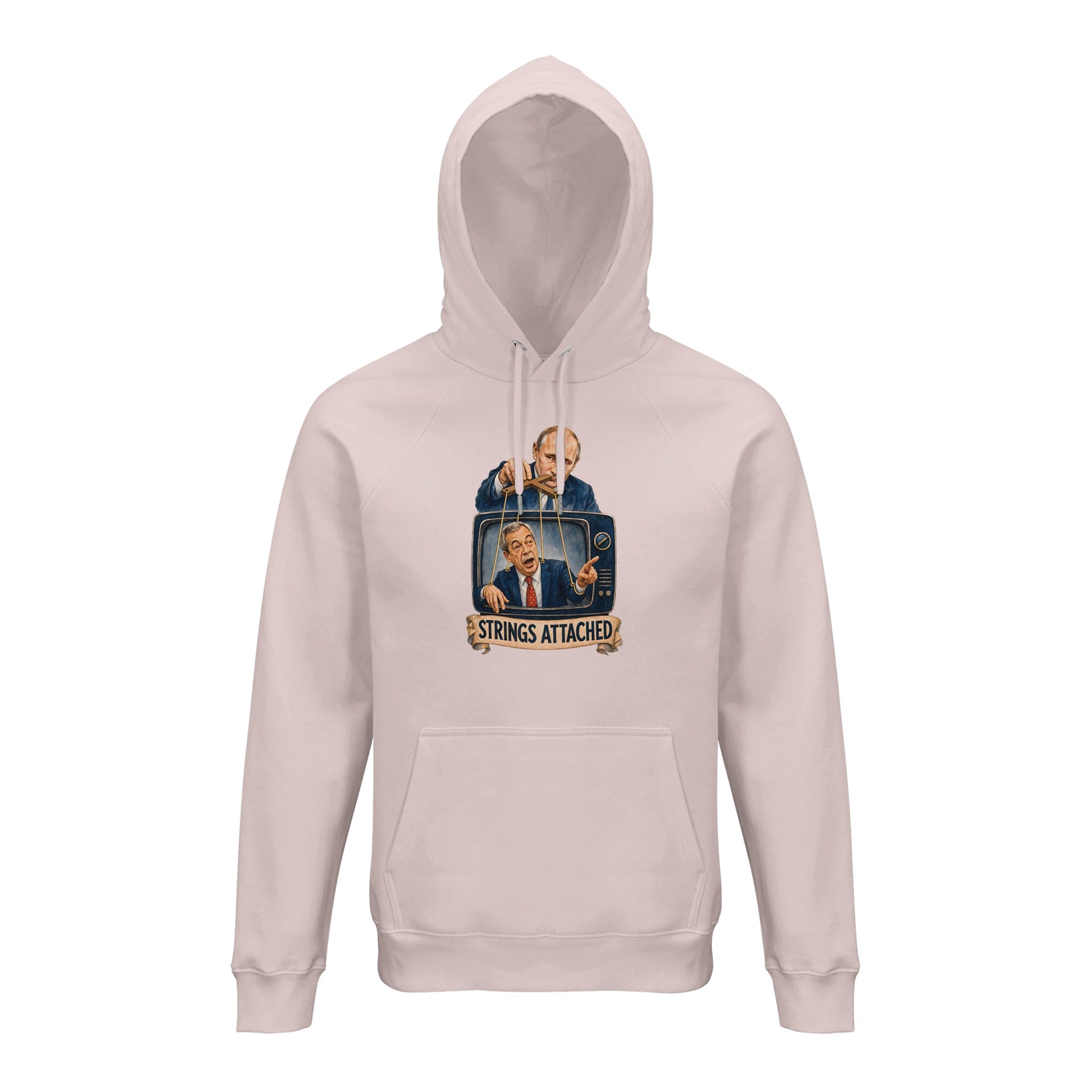 Strings Attached Political Satire Hoodie — product view 8