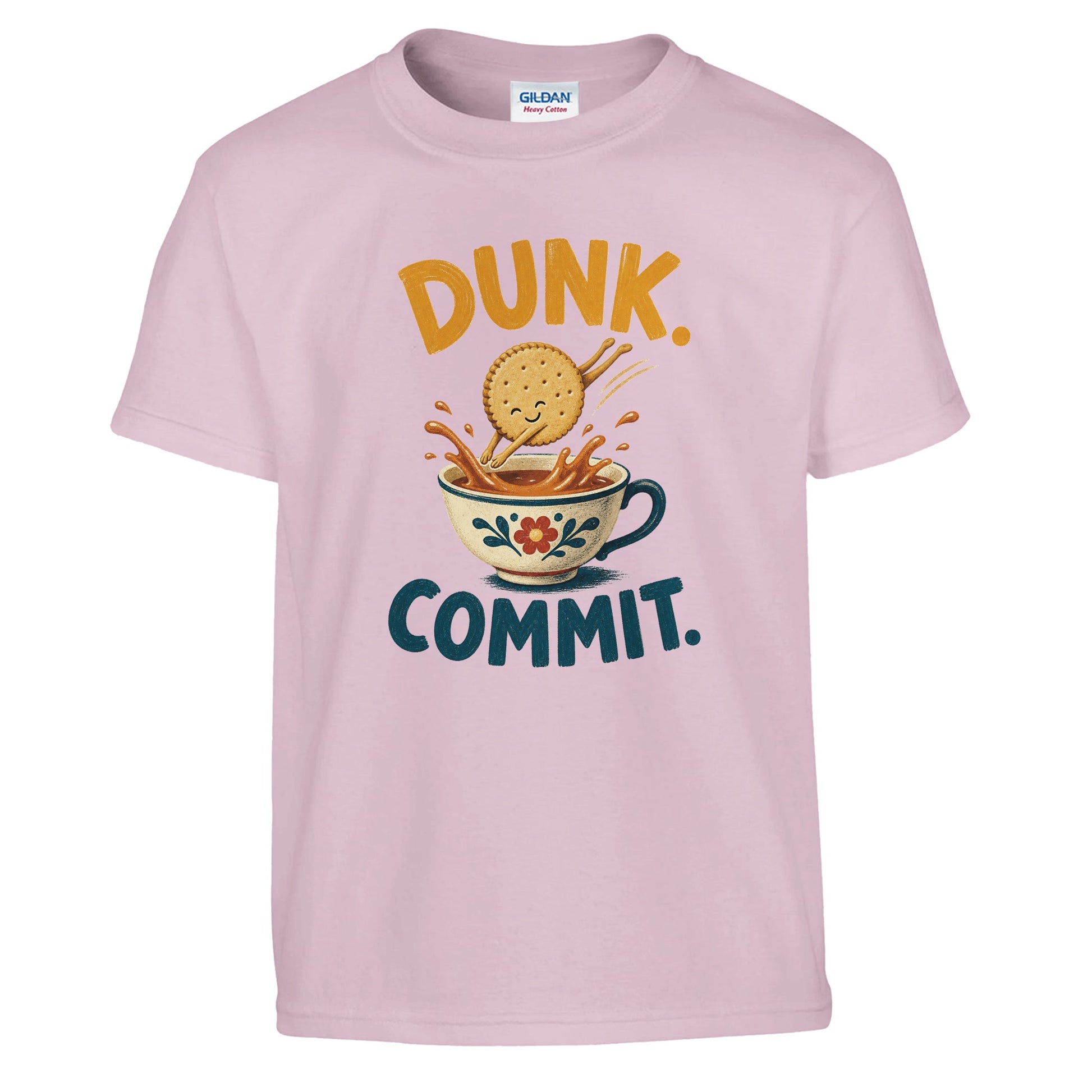 Dunk. Commit. Tea Biscuit Graphic Kids' T-shirt — product view 9