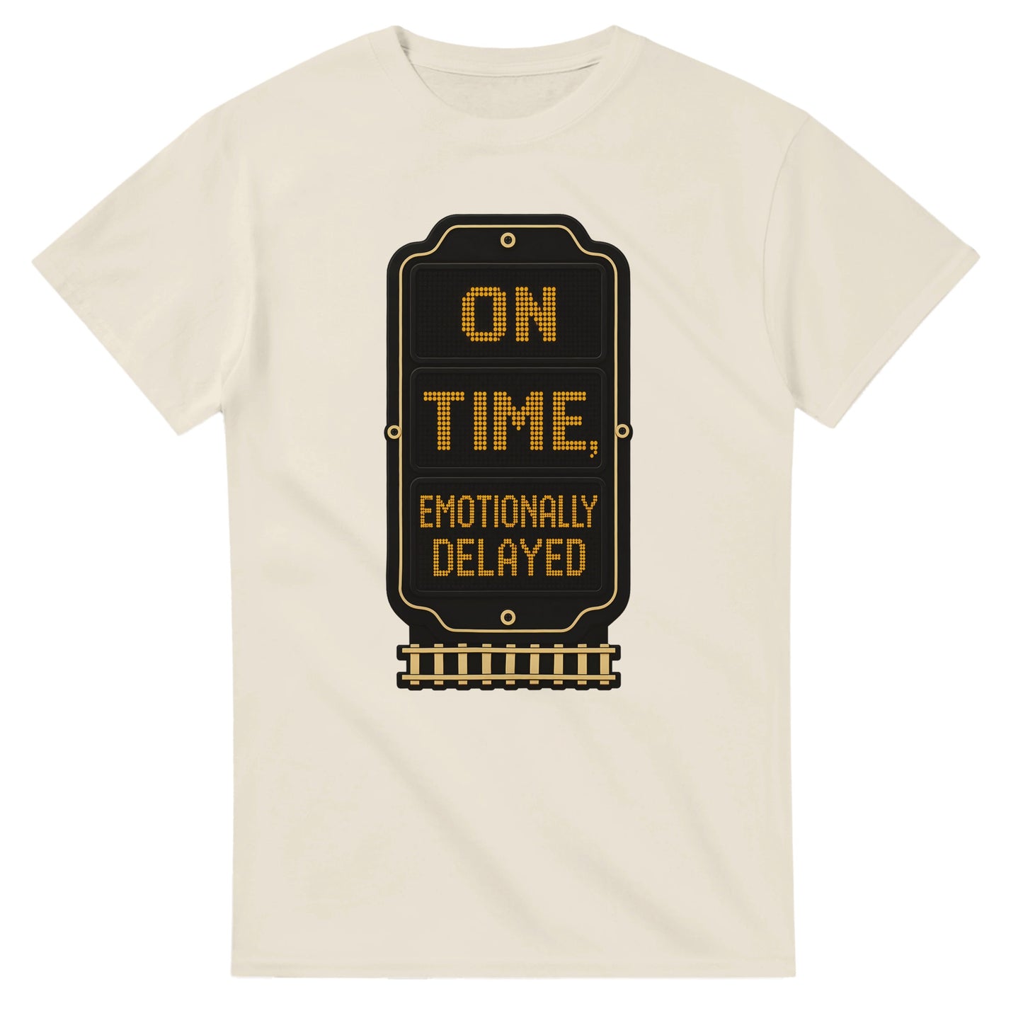 On Time, Emotionally Delayed Rail Graphic T-shirt — product view 8
