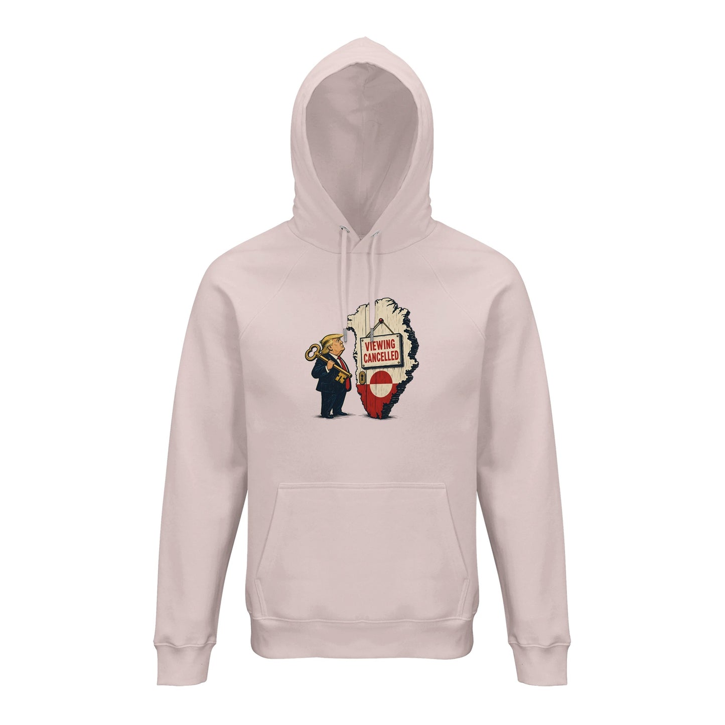 Viewing Cancelled — Greenland Political Satire Hoodie — product view 8