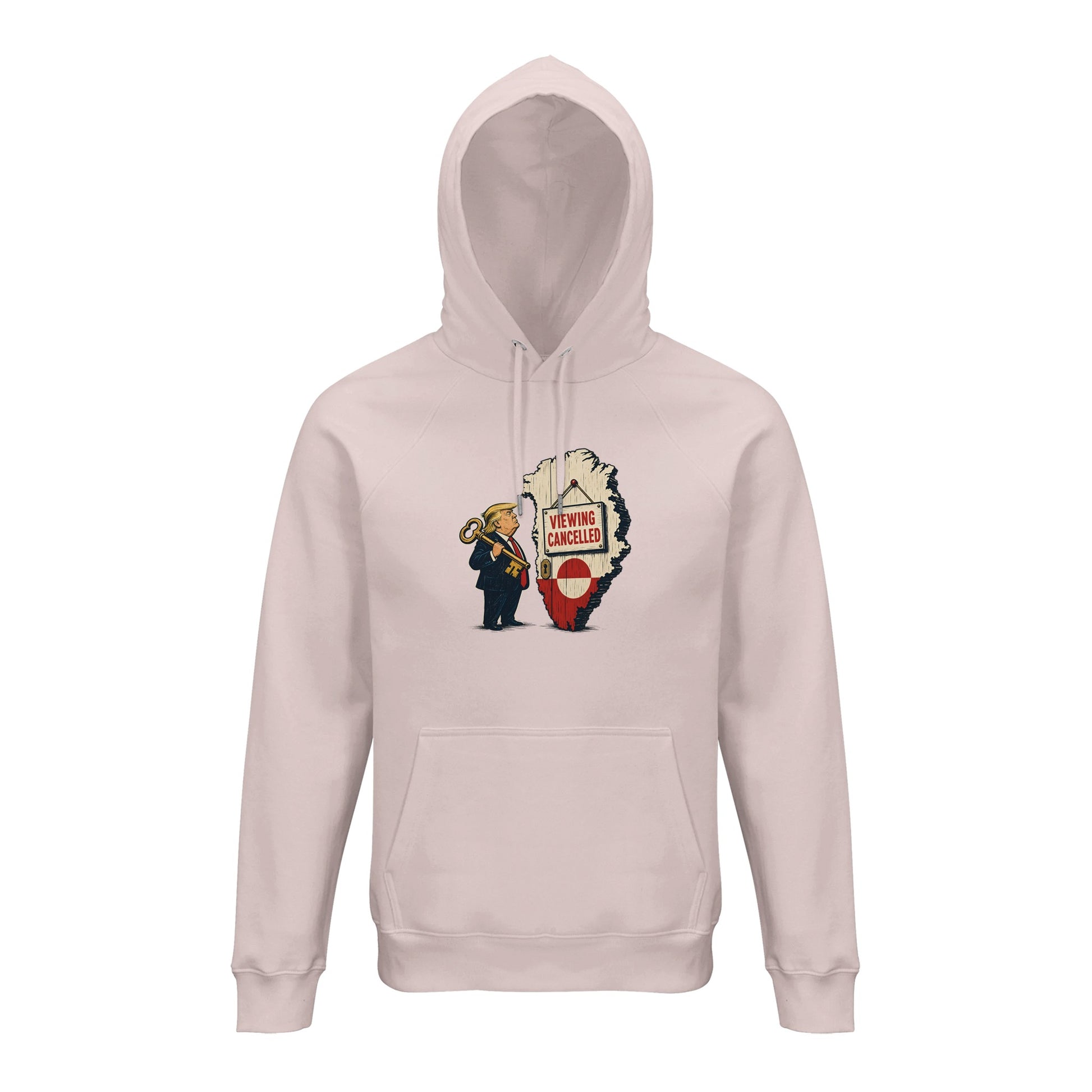 Viewing Cancelled — Greenland Political Satire Hoodie — product view 8