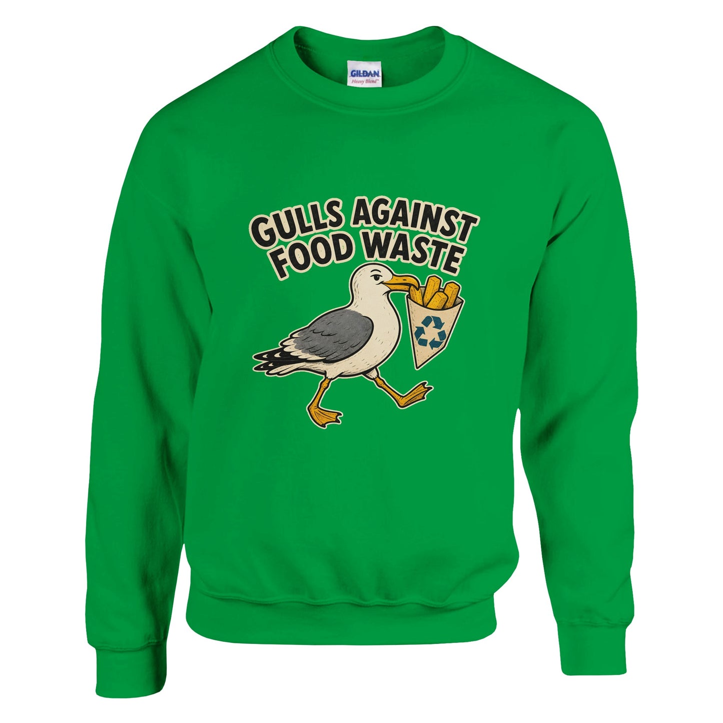 Gulls Against Food Waste Graphic Sweatshirt — product view 4