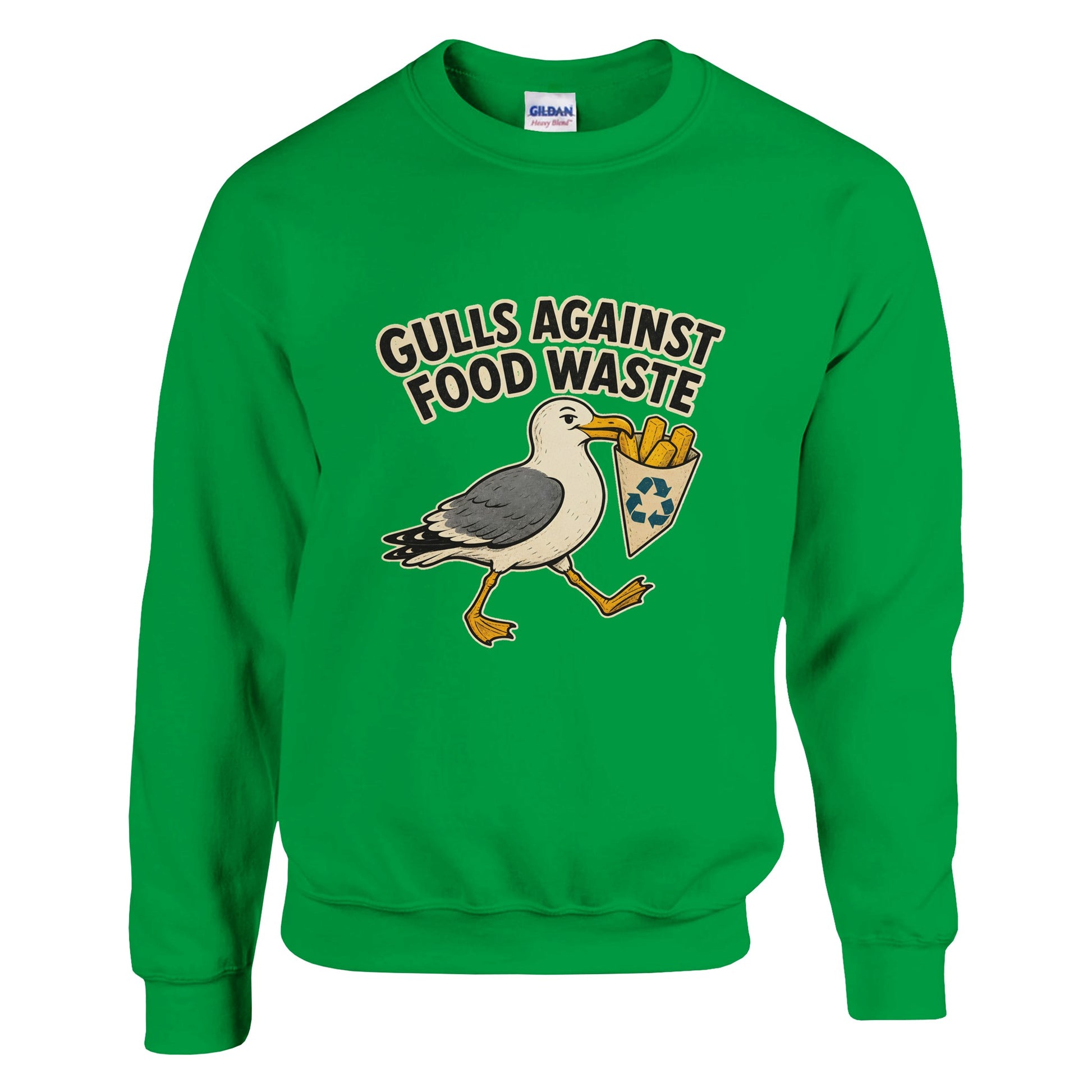Gulls Against Food Waste Graphic Sweatshirt — product view 4