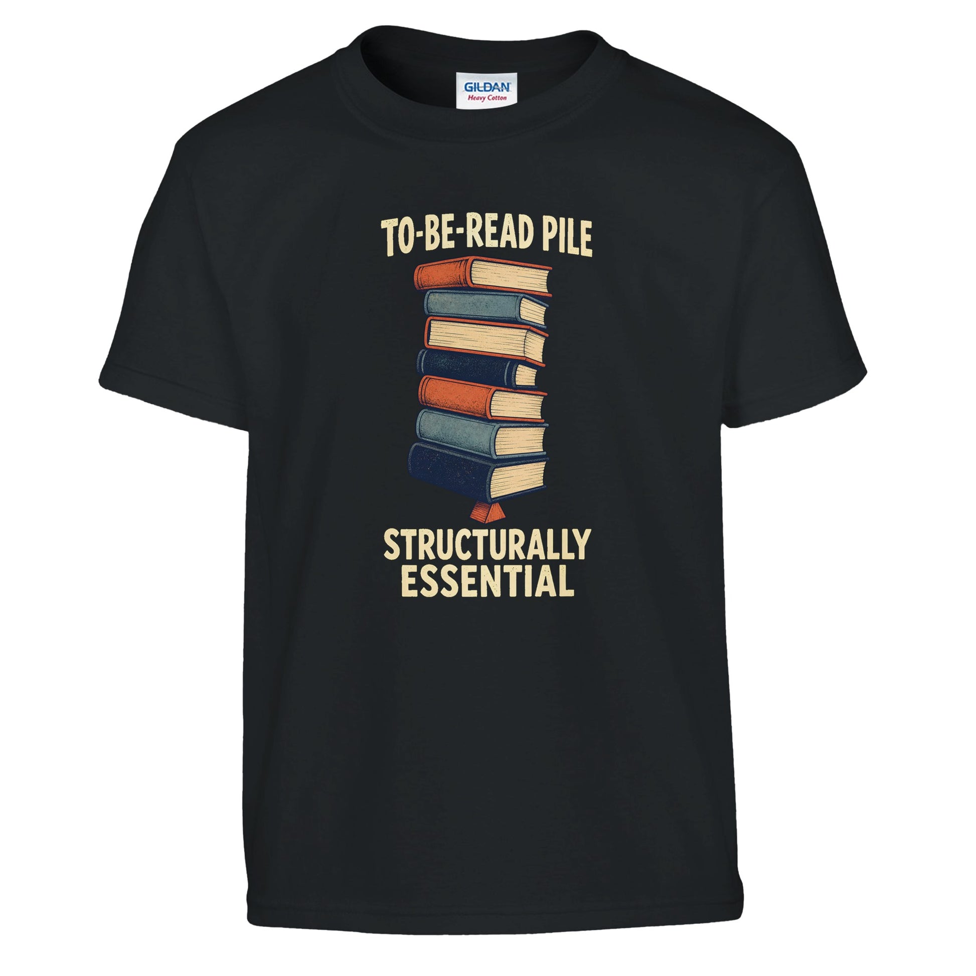 To-Be-Read Pile: Structurally Essential Book Graphic Kids' T-shirt — product view 2