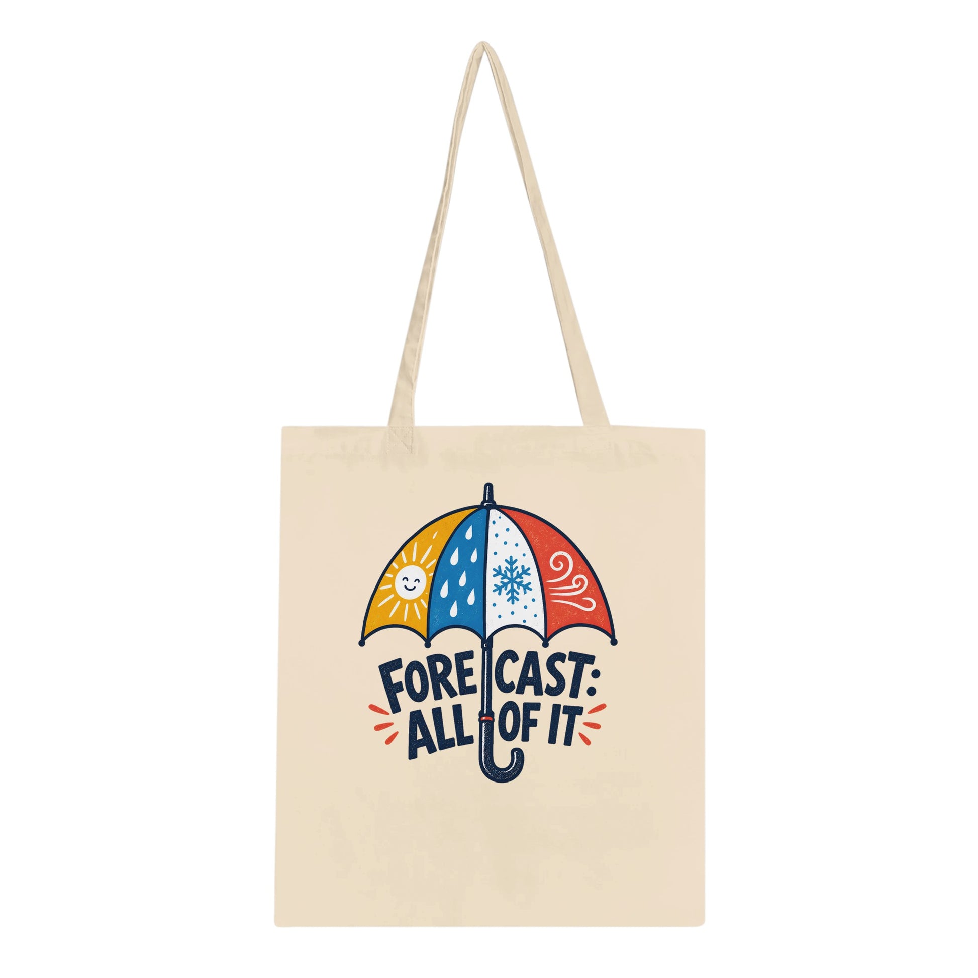 Forecast: All of It British Weather Graphic Tote Bag — product view 2