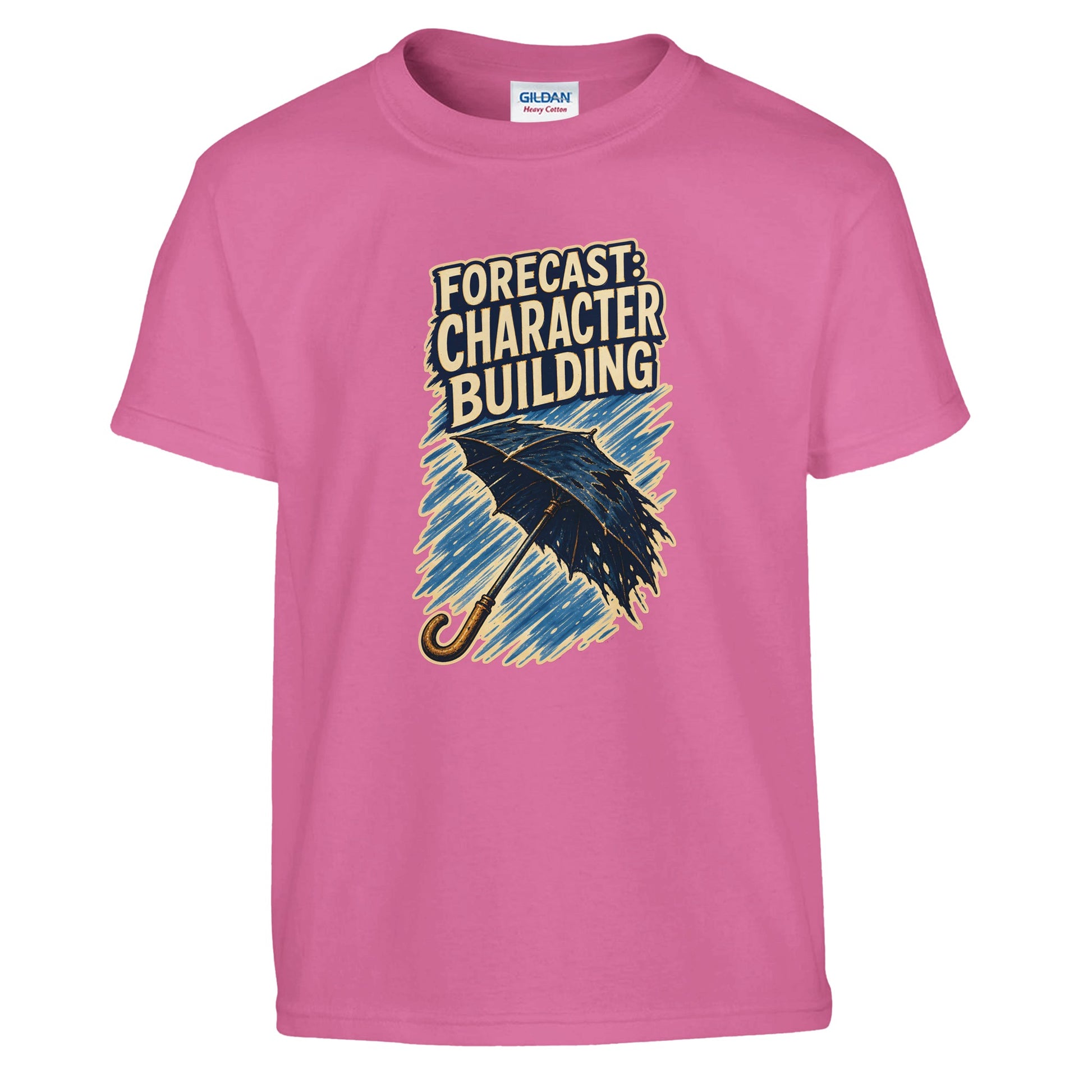 Forecast: Character Building – British Weather Kids' T-shirt — product view 10