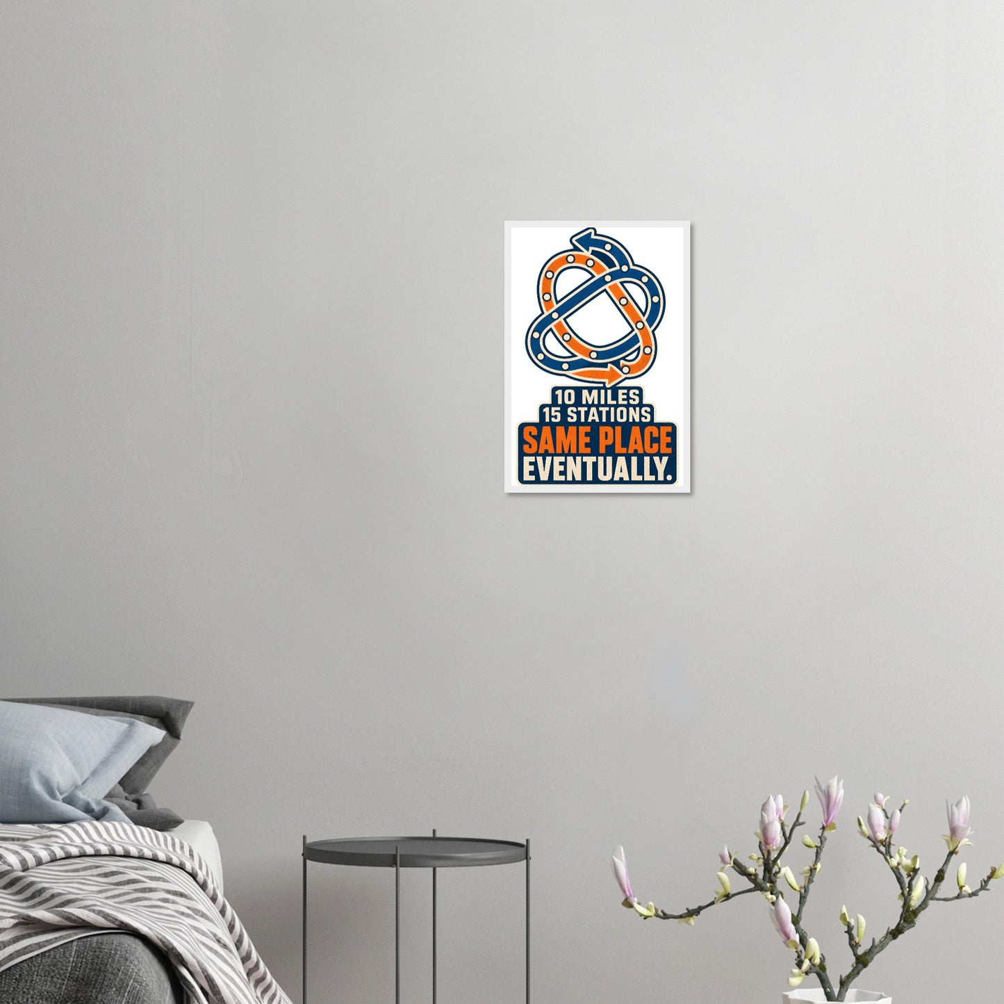 Glasgow Same Place Eventually Framed Wall Art — product view 10