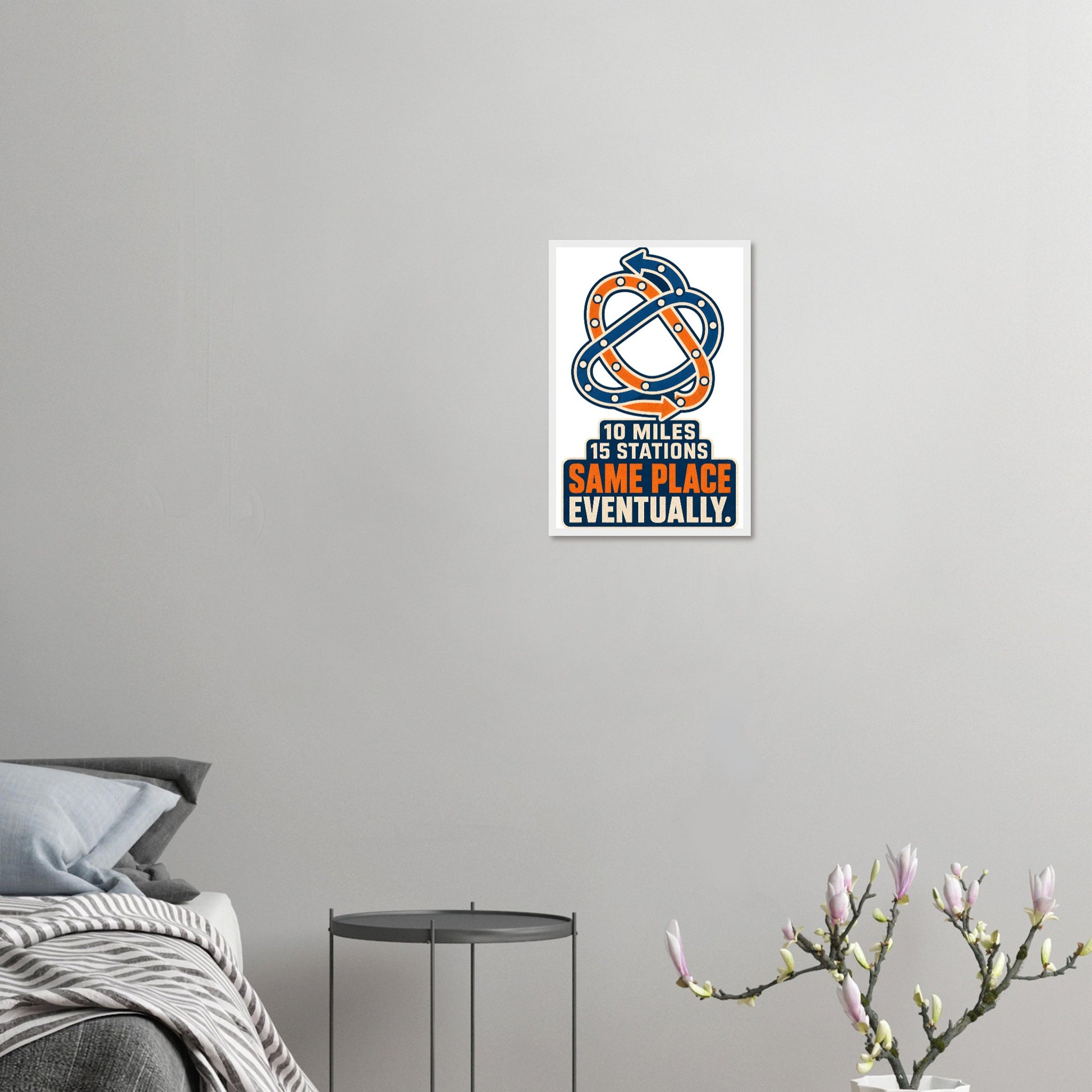 Glasgow Same Place Eventually Framed Wall Art — product view 10