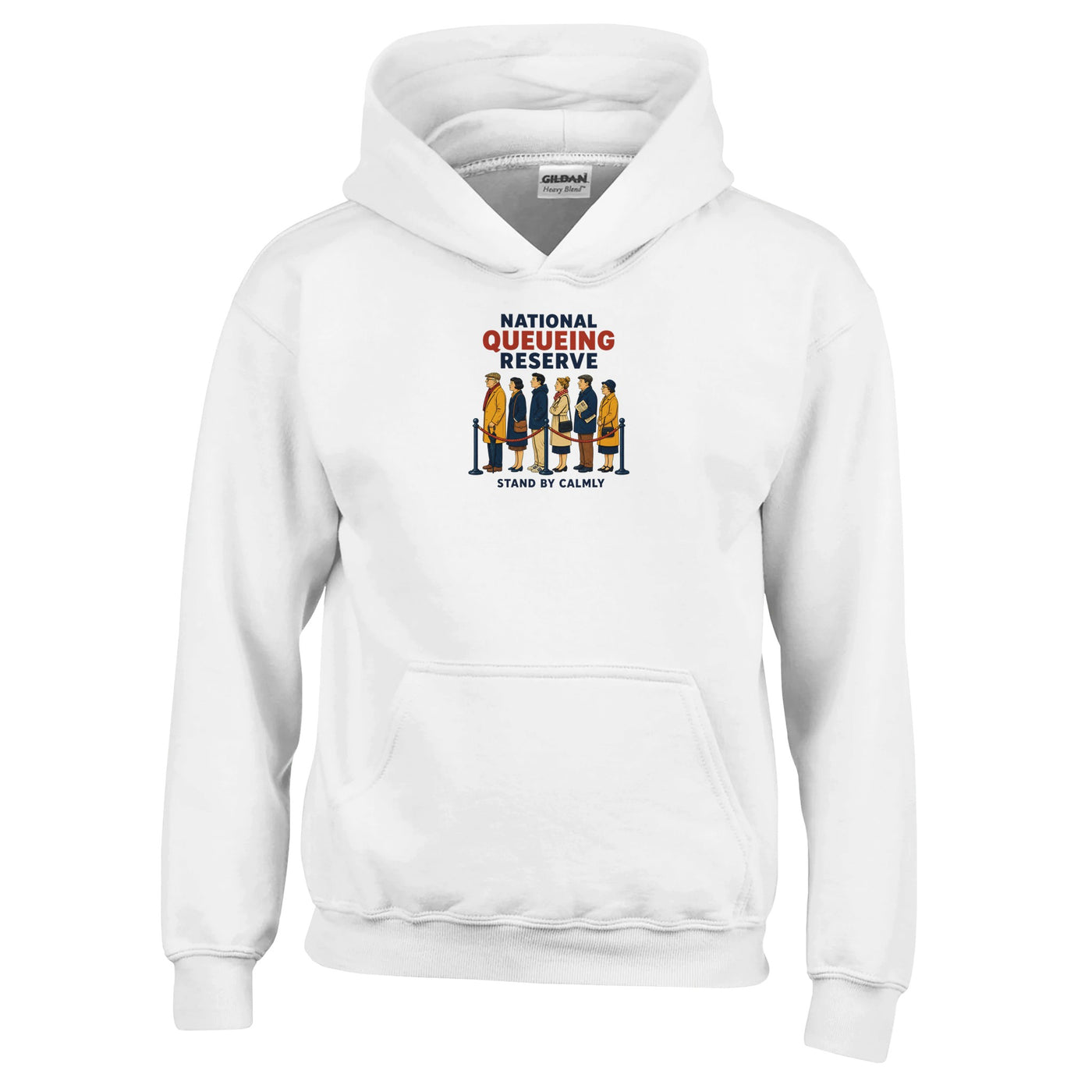 National Queueing Reserve – British Queue Graphic Kids' Hoodie