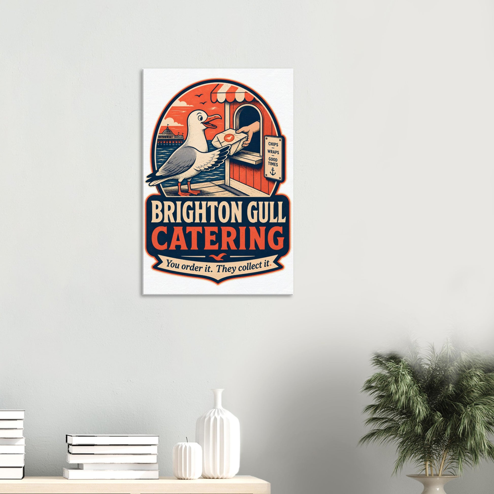 Brighton Gull Catering — Illustrated Canvas — product view 4