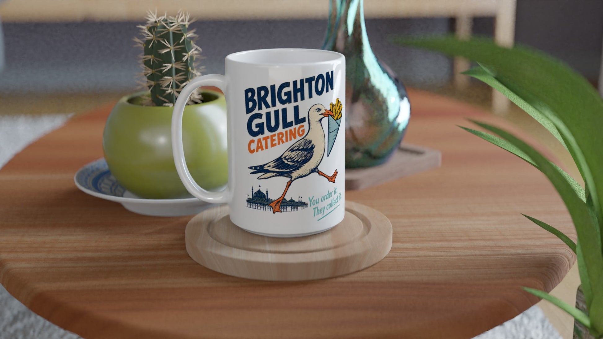Brighton Gull Catering - You Order It, They Collect It Large Mug — product view 4
