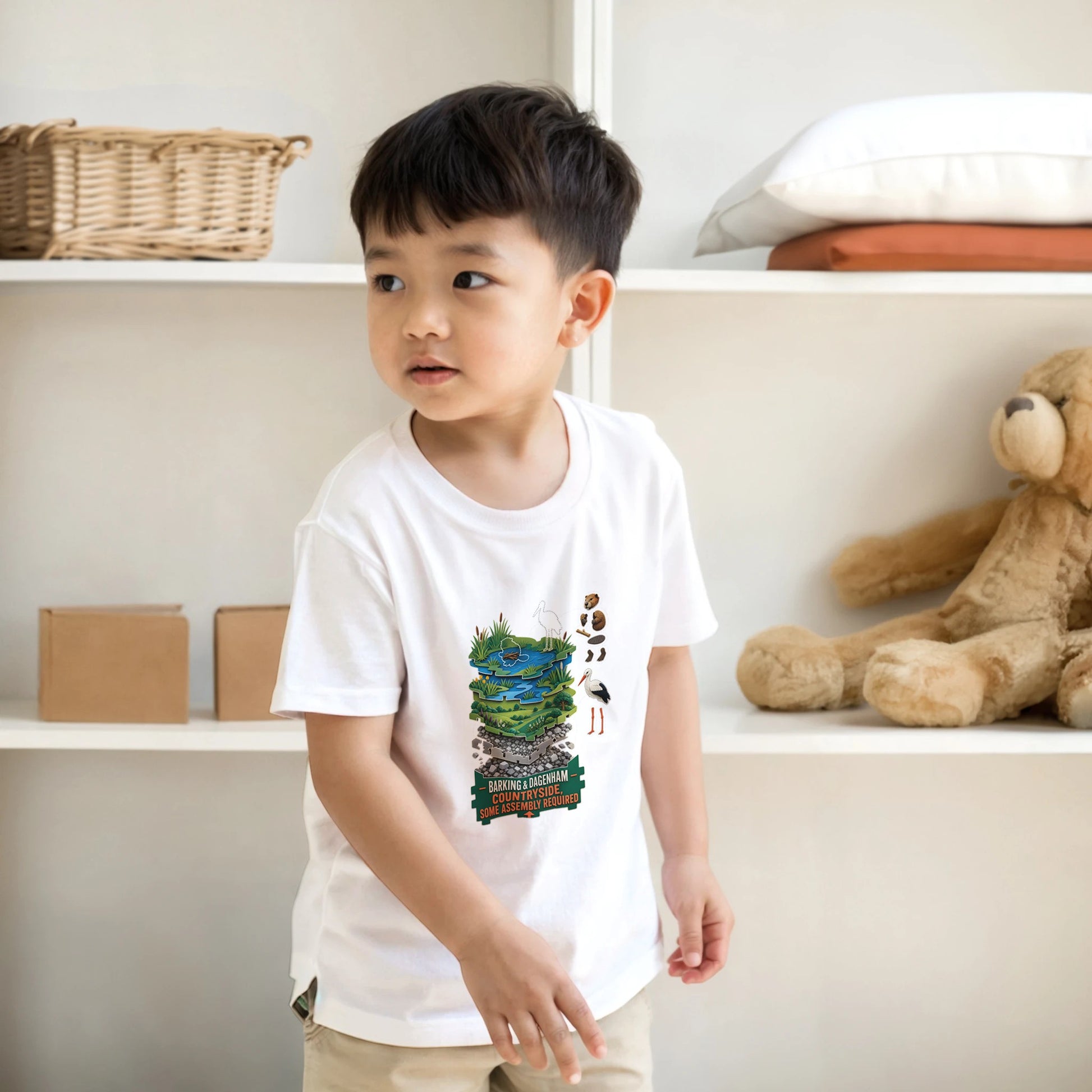 Barking & Dagenham Countryside Kids' T-shirt — product view 17