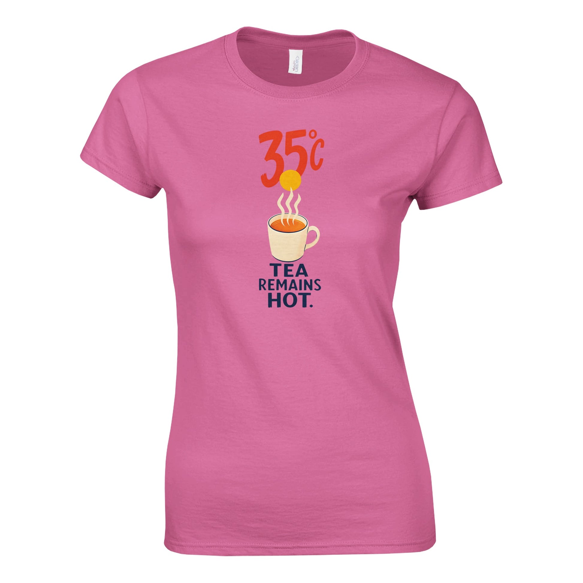 35°C — Tea Remains Hot Women's T-shirt — product view 4