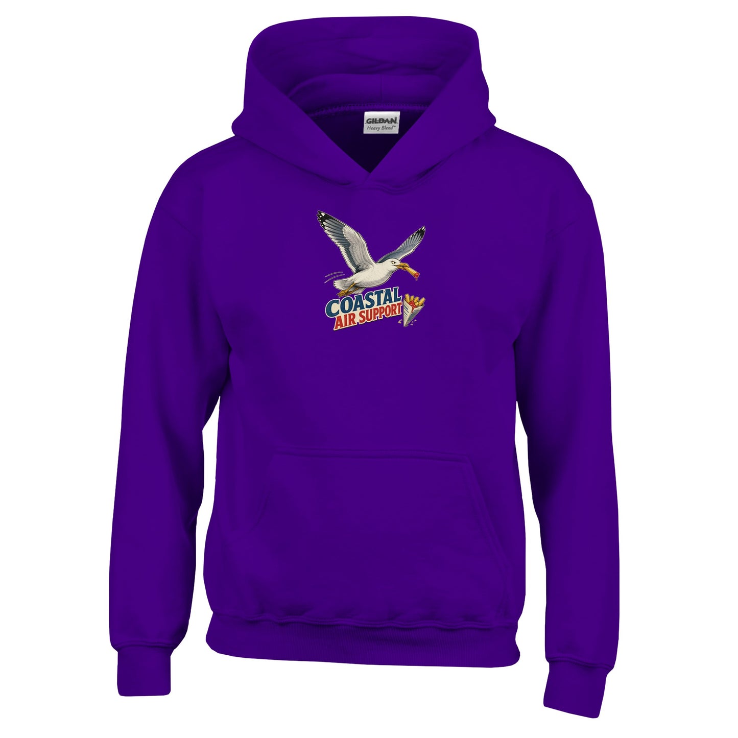 Coastal Air Support Seagull Graphic Kids' Hoodie — product view 10