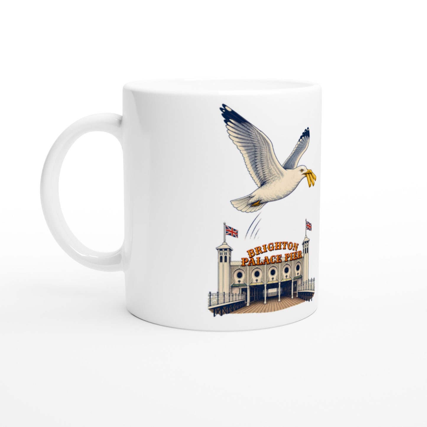 Brighton Palace Pier Chip Heist Mug — product view 1