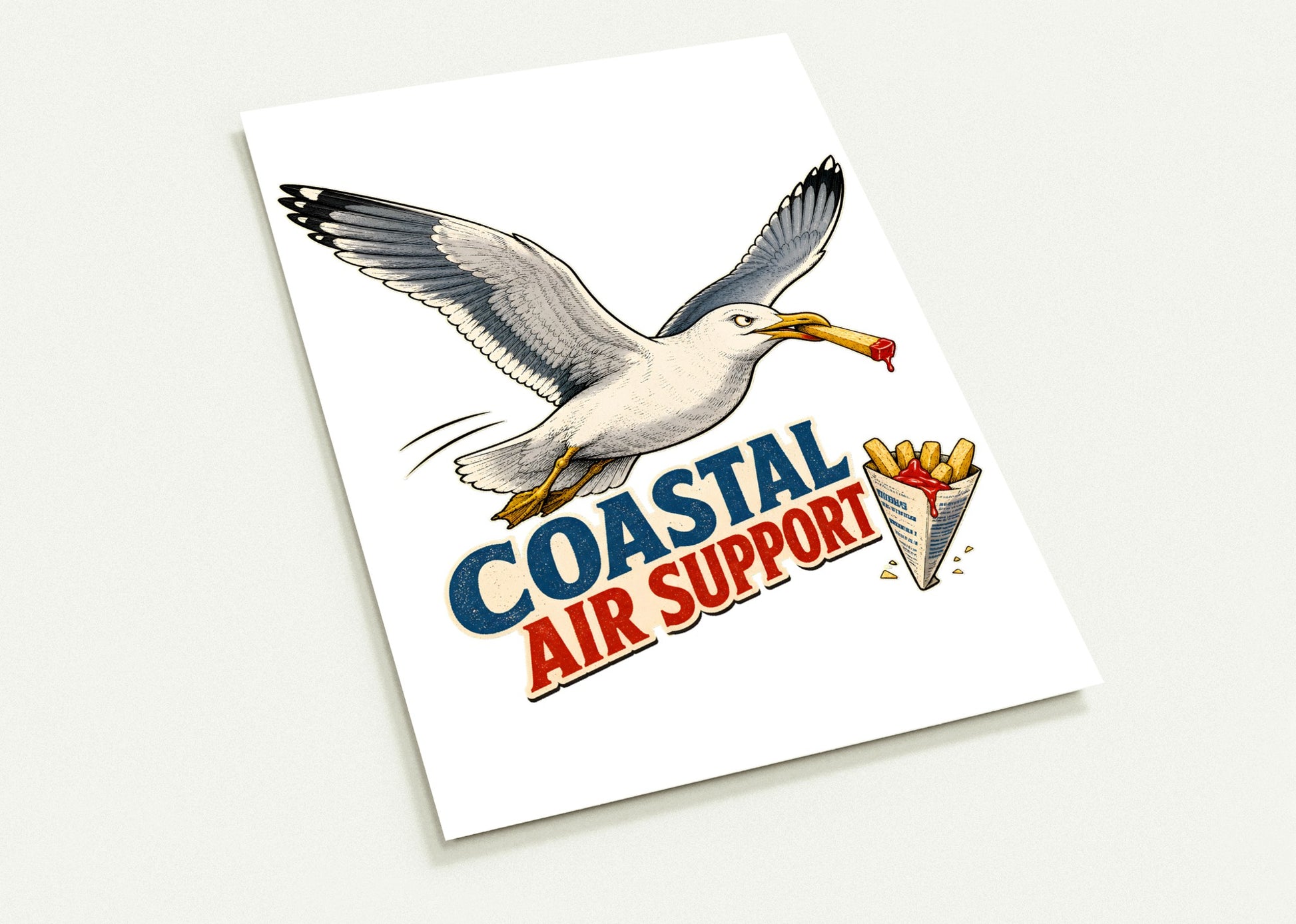 Coastal Air Support Seagull Graphic Postcard Pack — product view 2