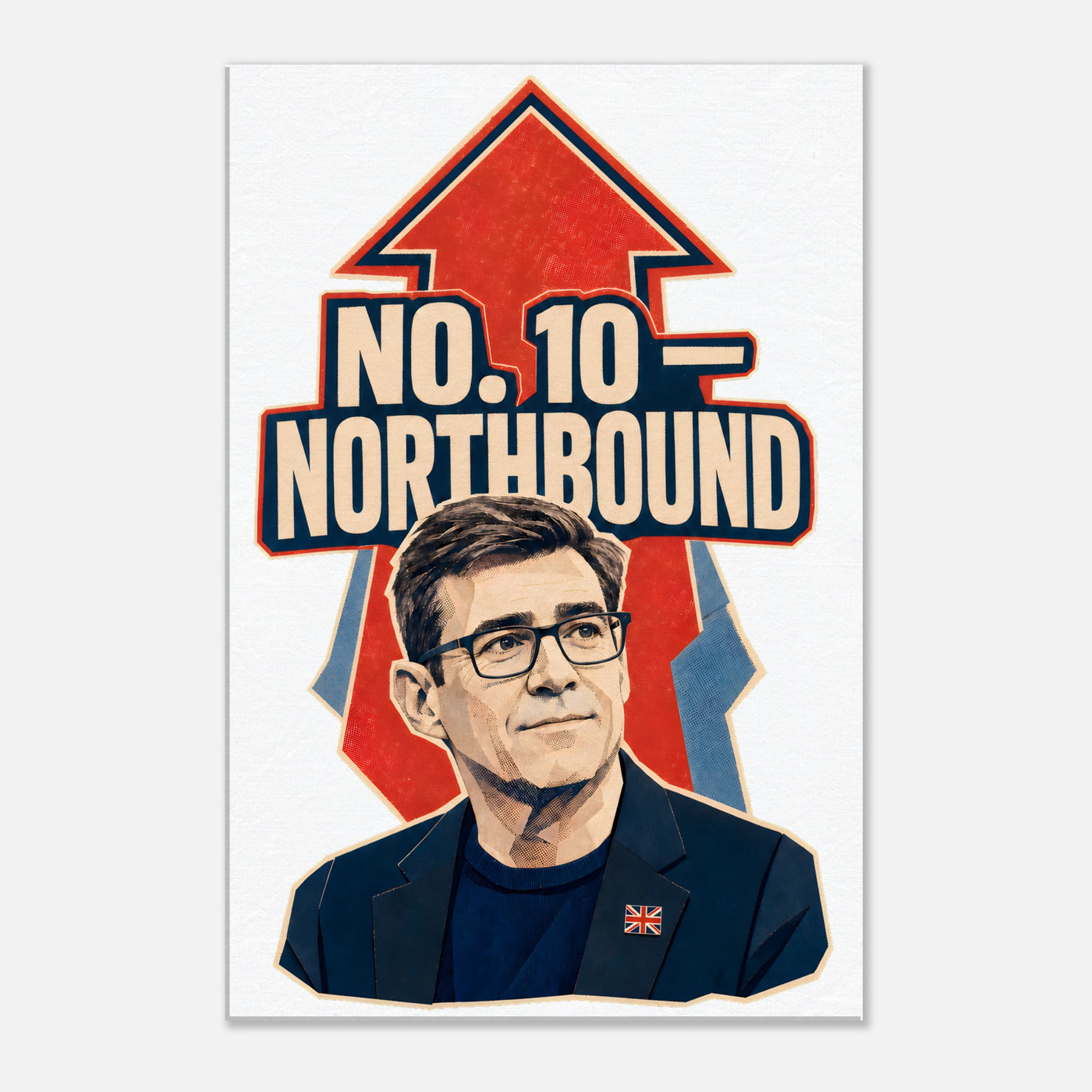 No. 10 — Northbound Andy Burnham Political Satire Canvas
