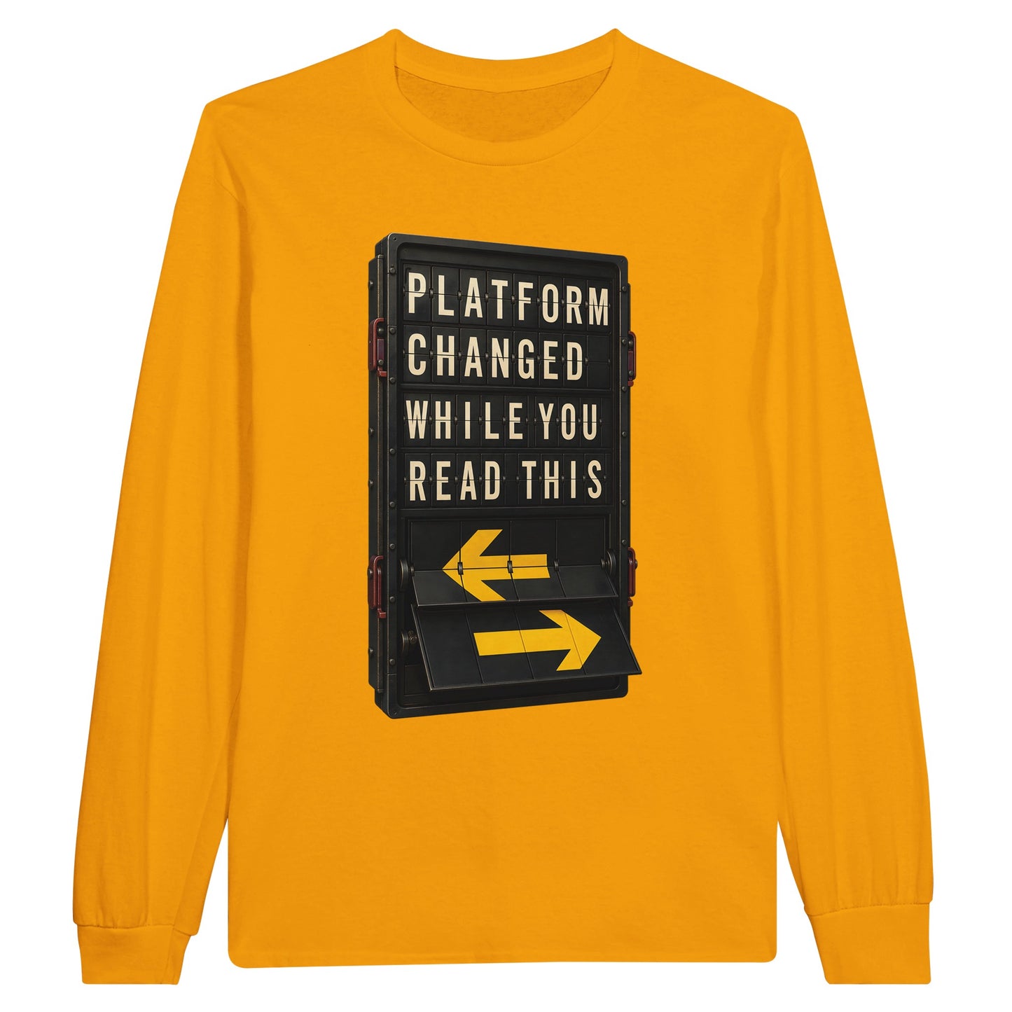 Platform Changed While You Read This Long-Sleeve T-shirt — product view 4