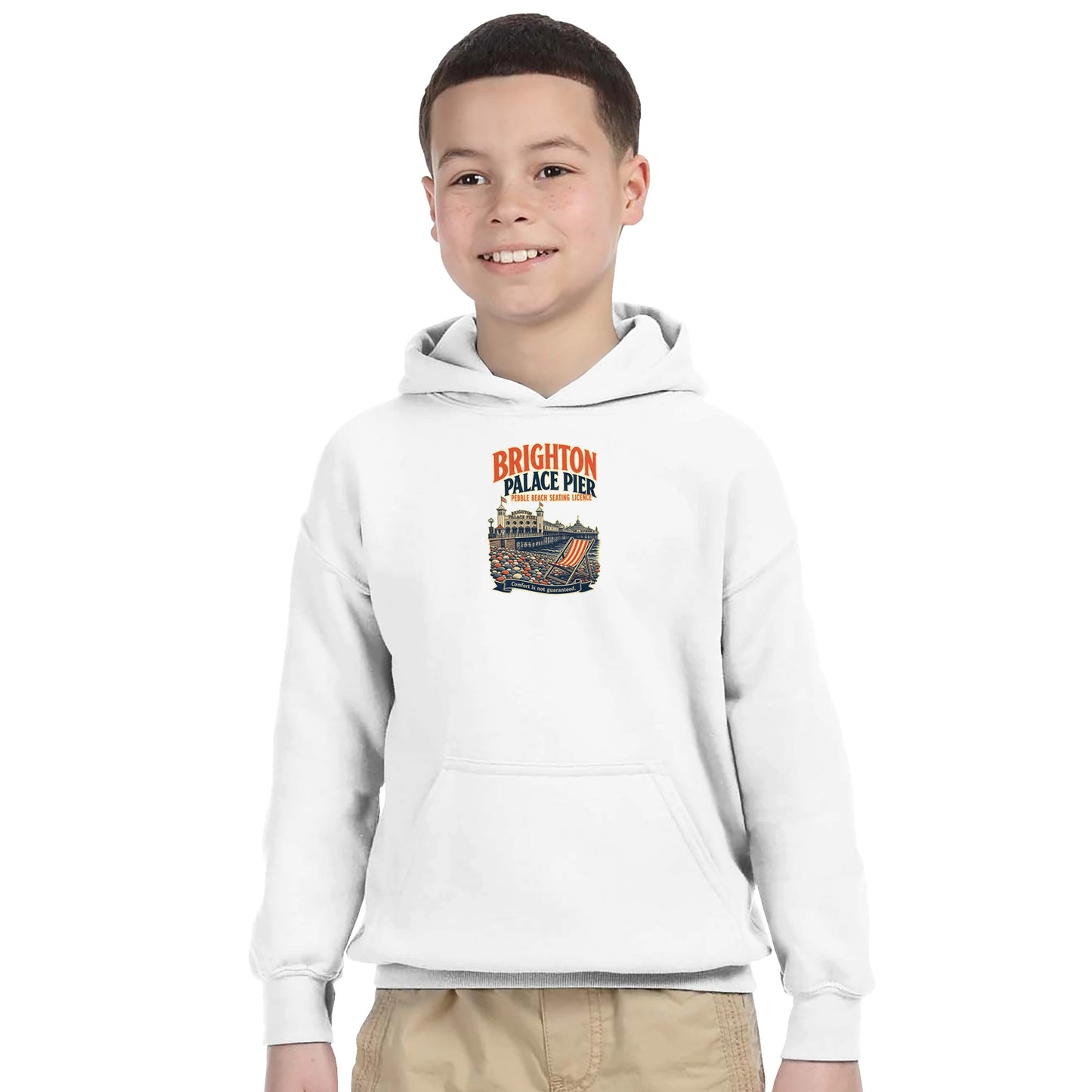 Brighton Pebble Beach Seating Licence Kids' Hoodie — product view 14