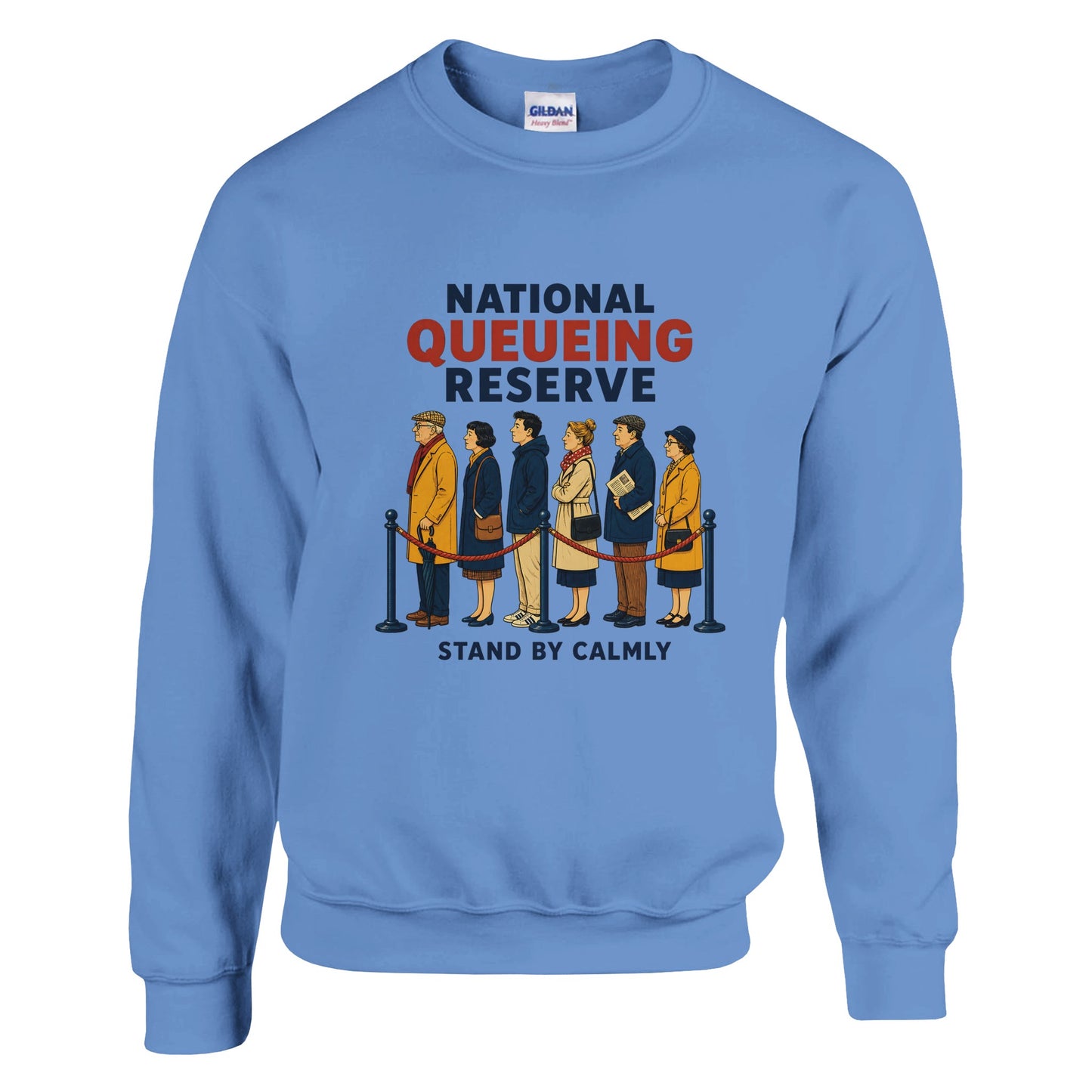 National Queueing Reserve – British Queue Graphic Sweatshirt — product view 12