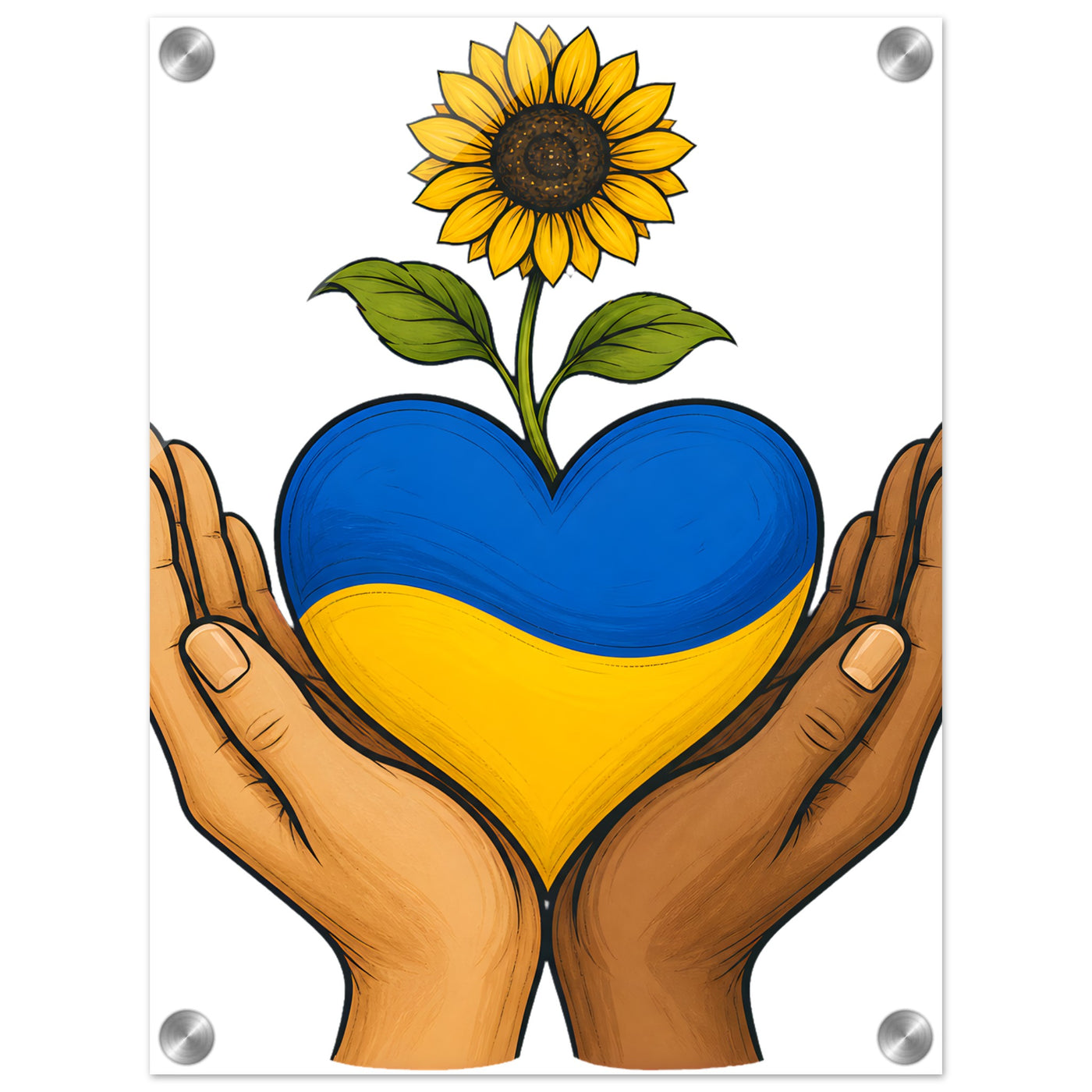 Hands With Ukraine Acrylic Print