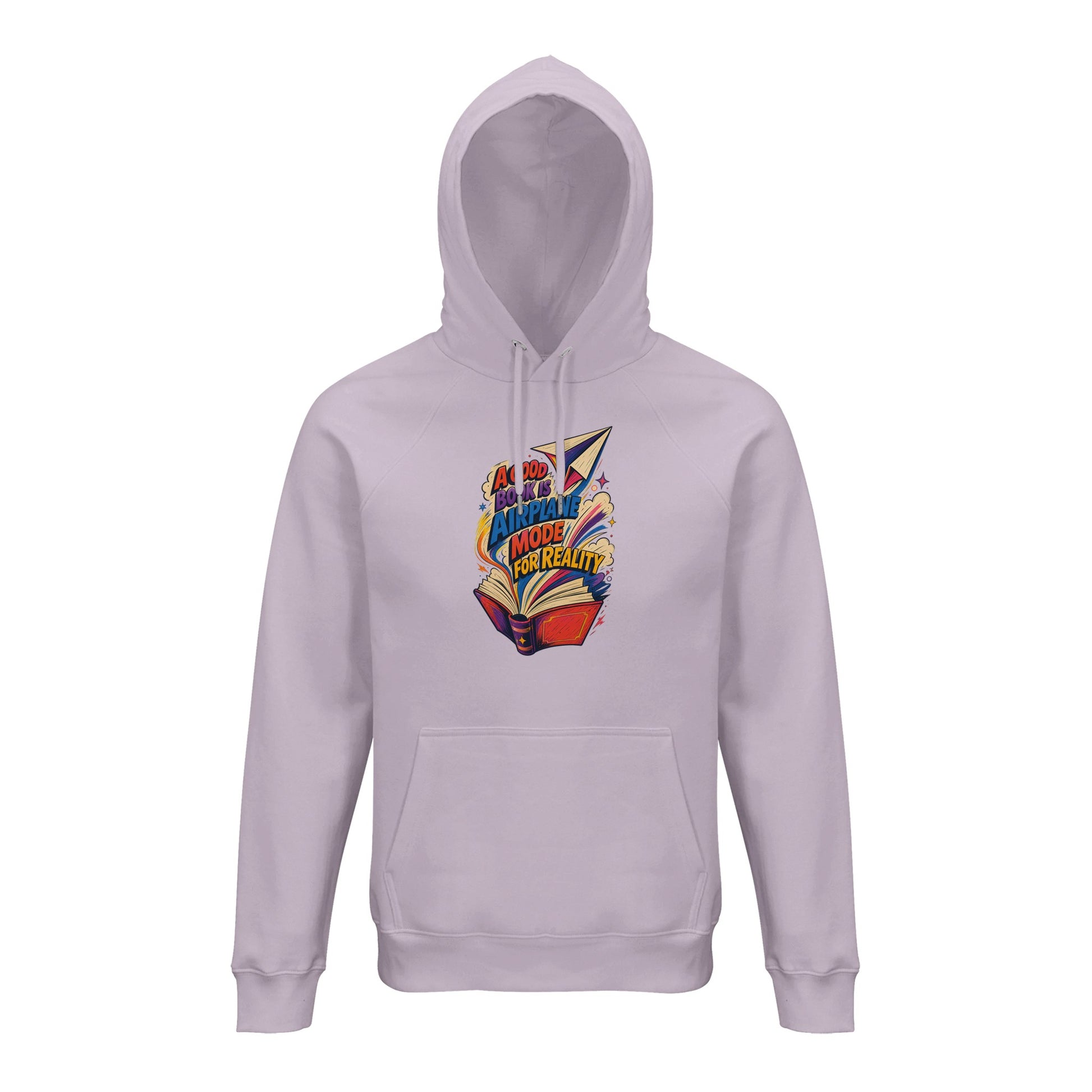 A Good Book Is Airplane Mode for Reality Hoodie — product view 12
