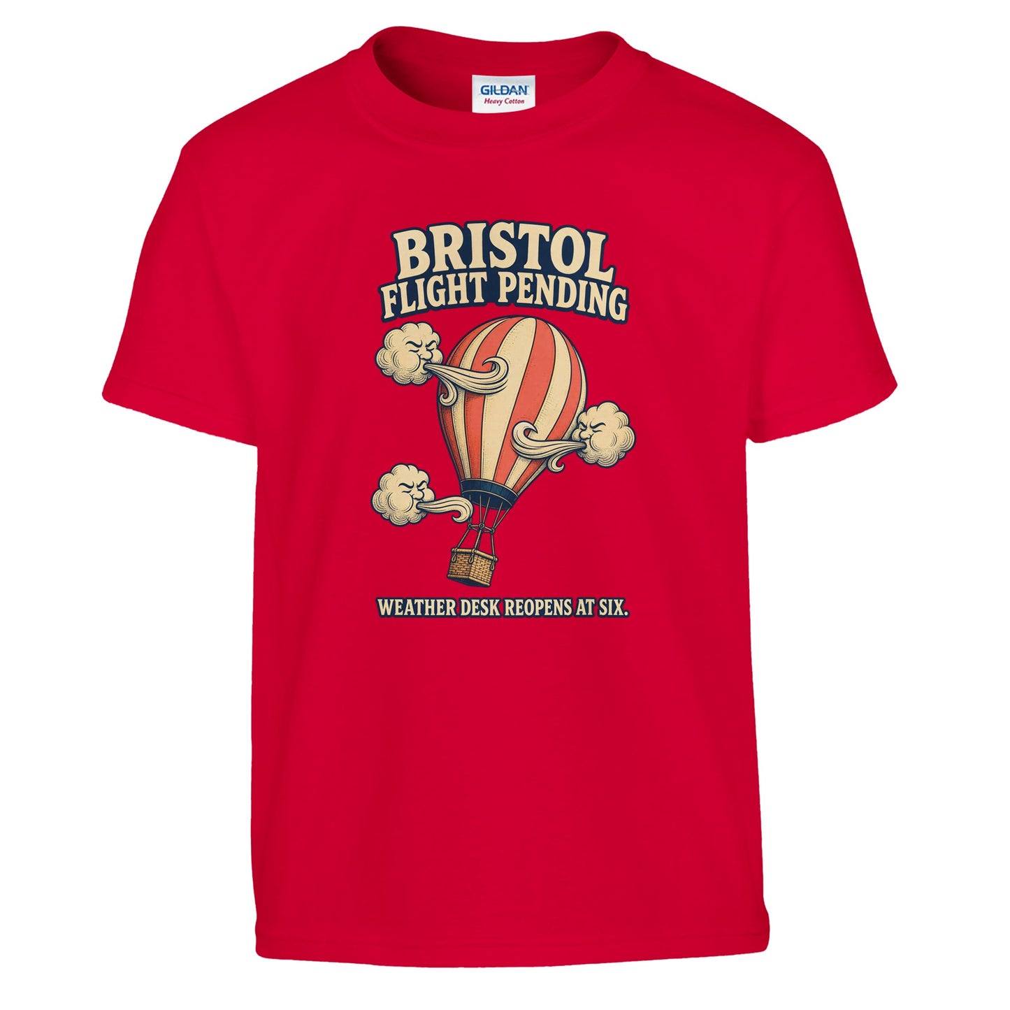 Bristol Flight Pending – Weather Desk Kids' T-shirt — product view 5