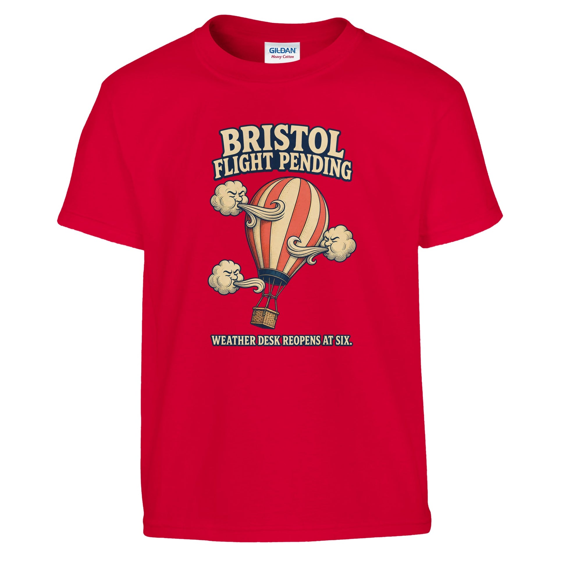 Bristol Flight Pending – Weather Desk Kids' T-shirt — product view 5