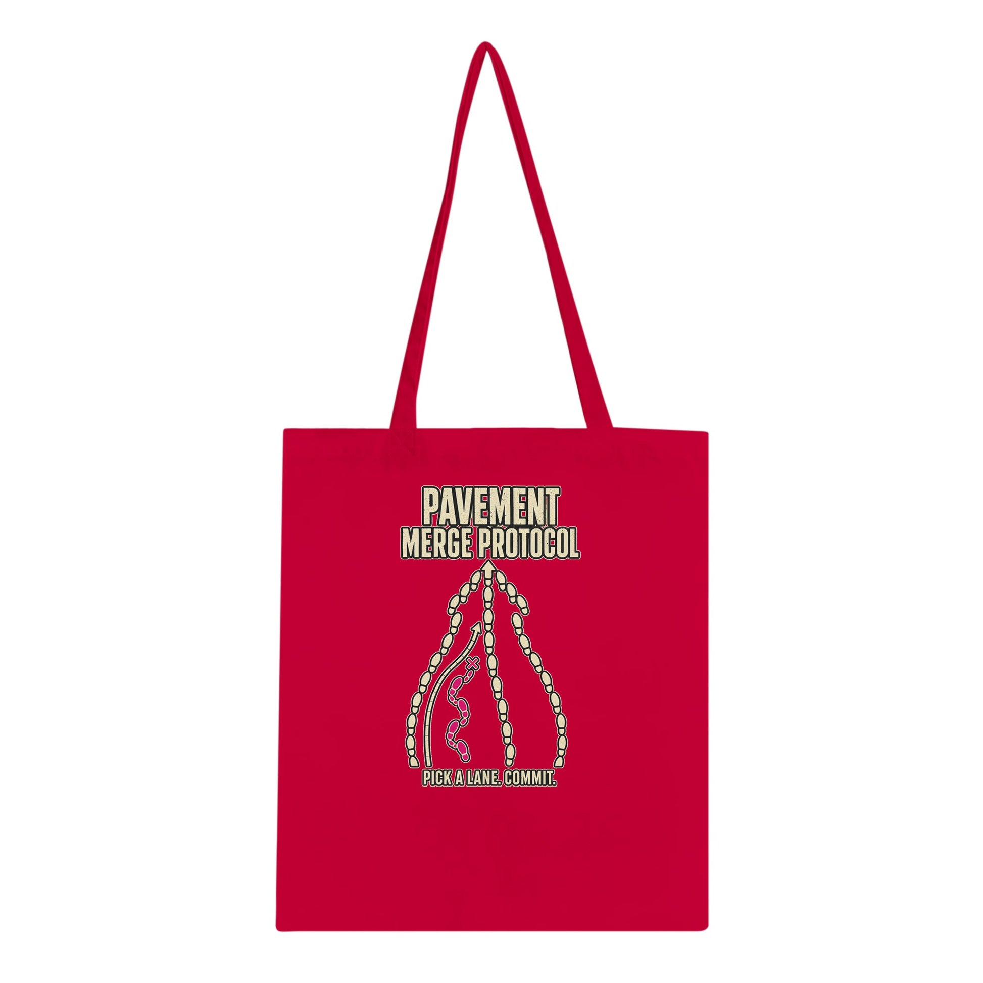 Pavement Merge Protocol — Pick a Lane Tote Bag — product view 5
