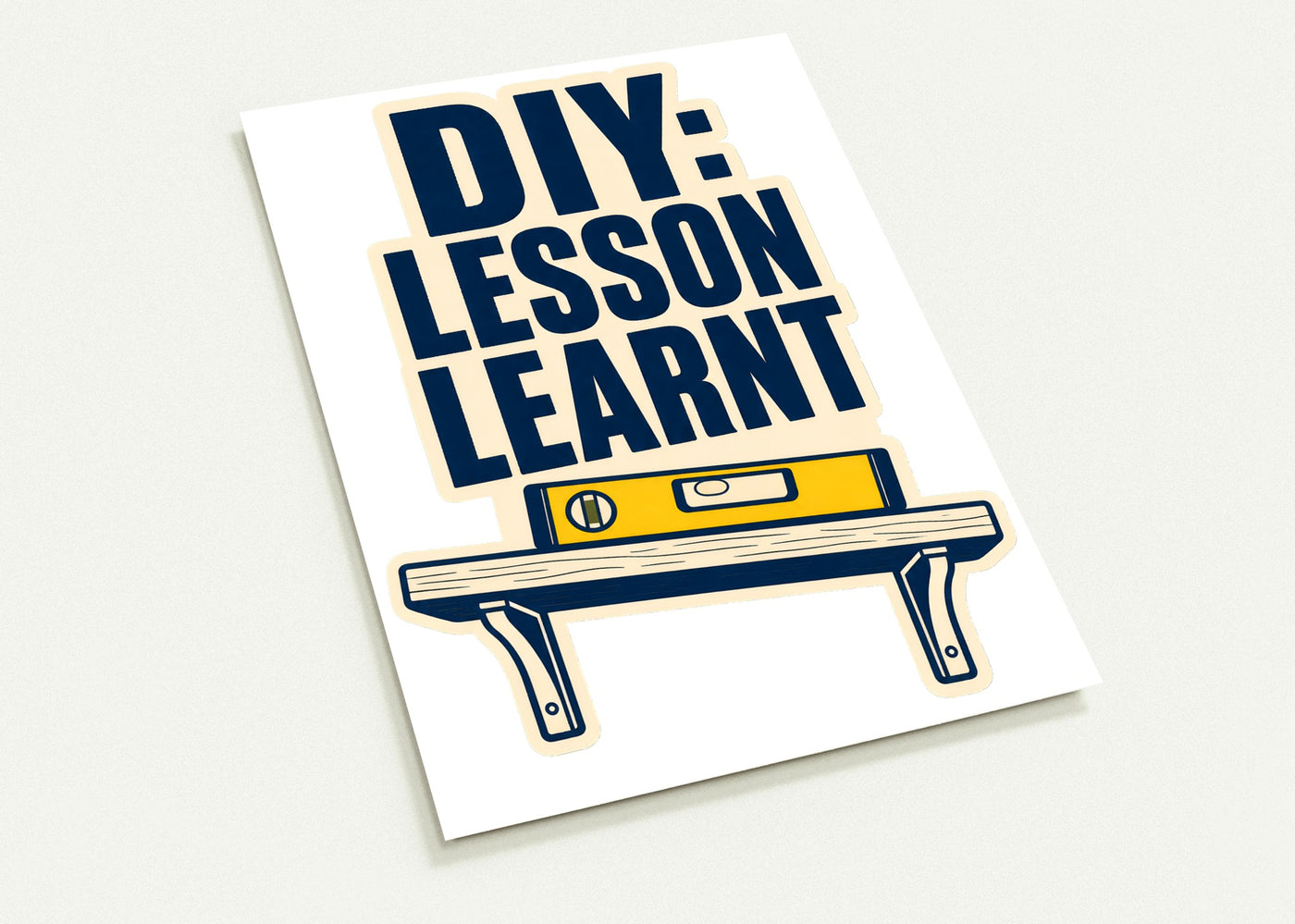 DIY: Lesson Learnt Wonky Shelf Graphic Postcard Pack