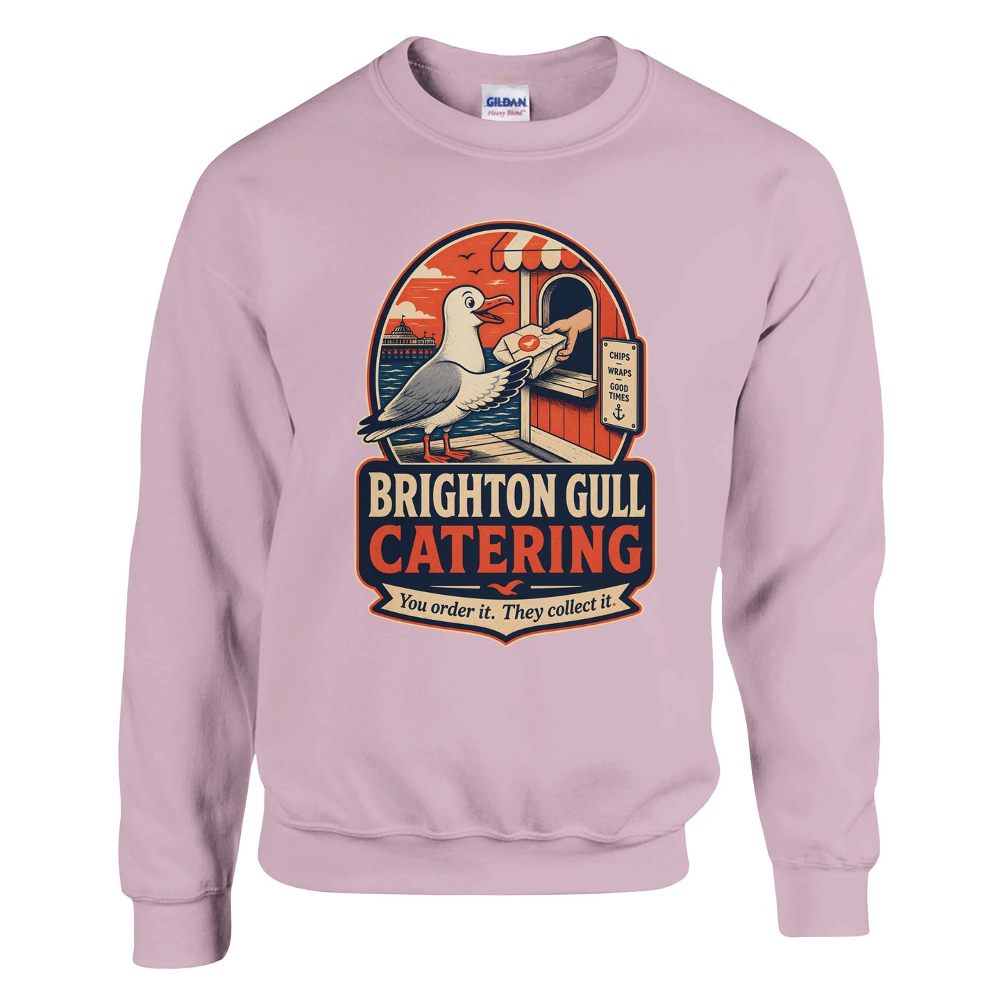 Brighton Gull Catering — Illustrated Sweatshirt — product view 9