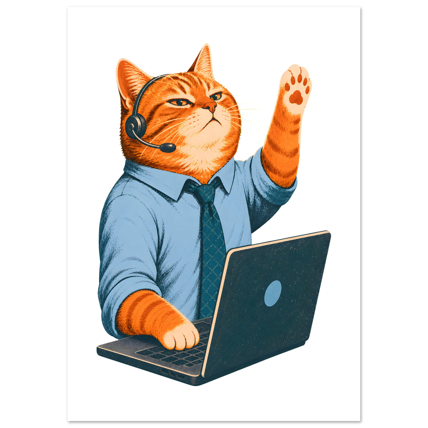 Cat Calls the Meeting Poster