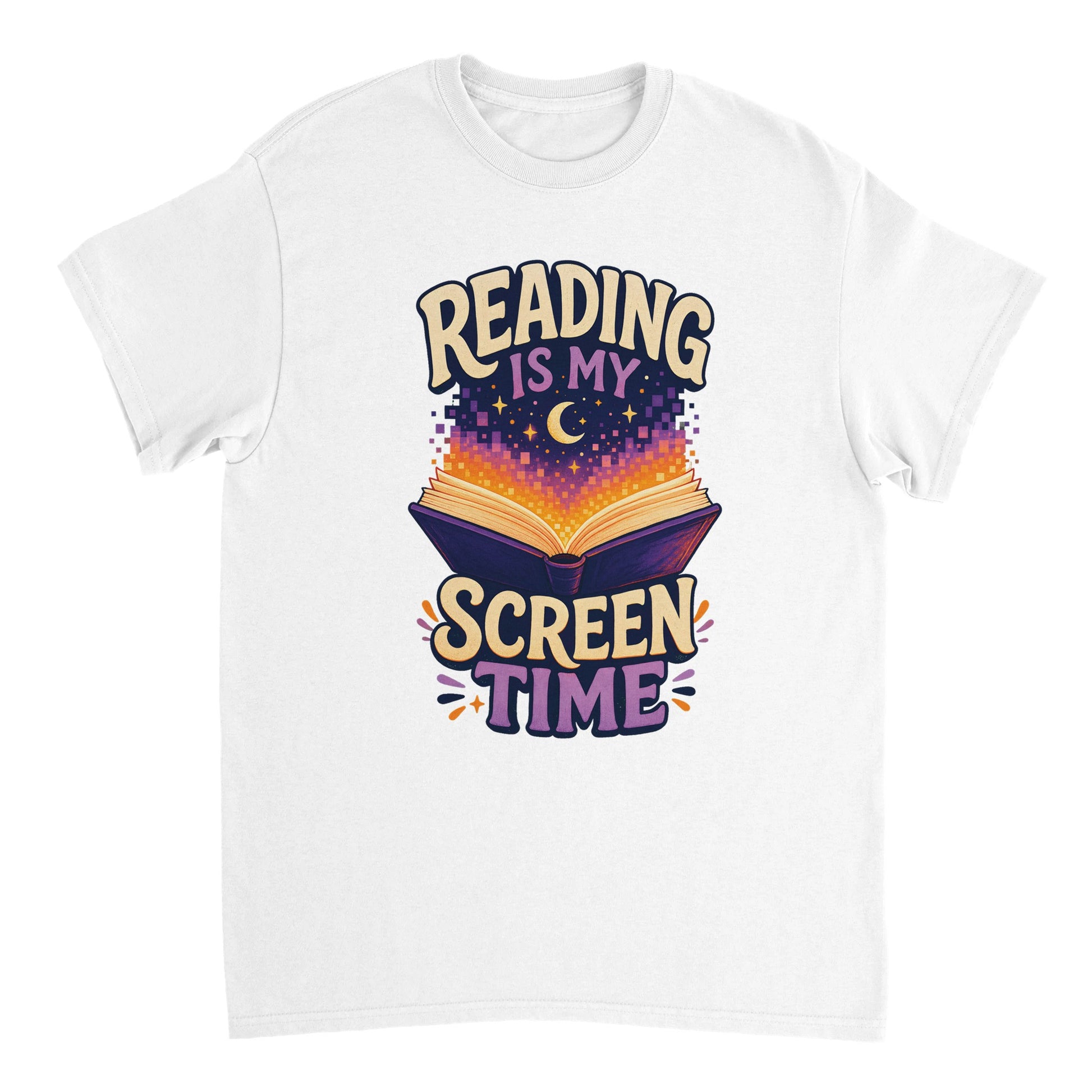Reading Is My Screen Time Book Graphic T-shirt — product view 7
