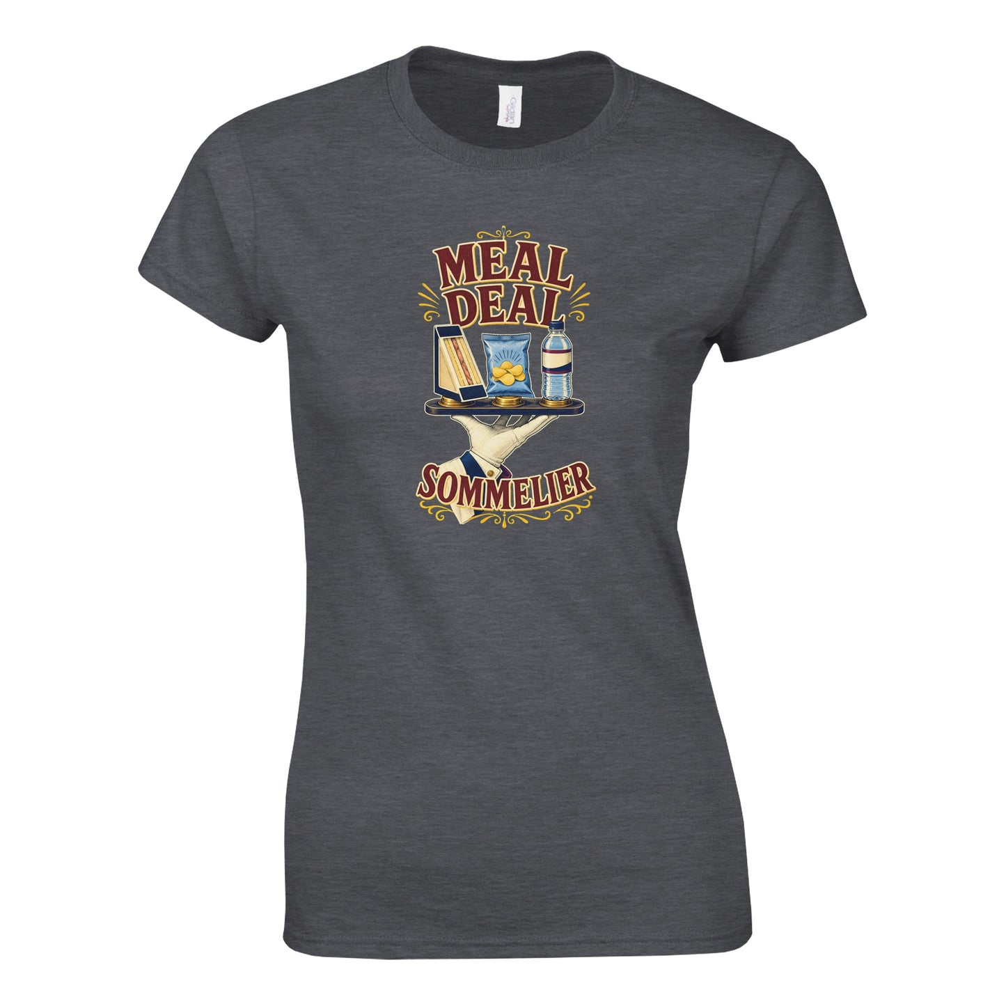 Meal Deal Sommelier British Lunch Design Women's T-shirt — product view 4