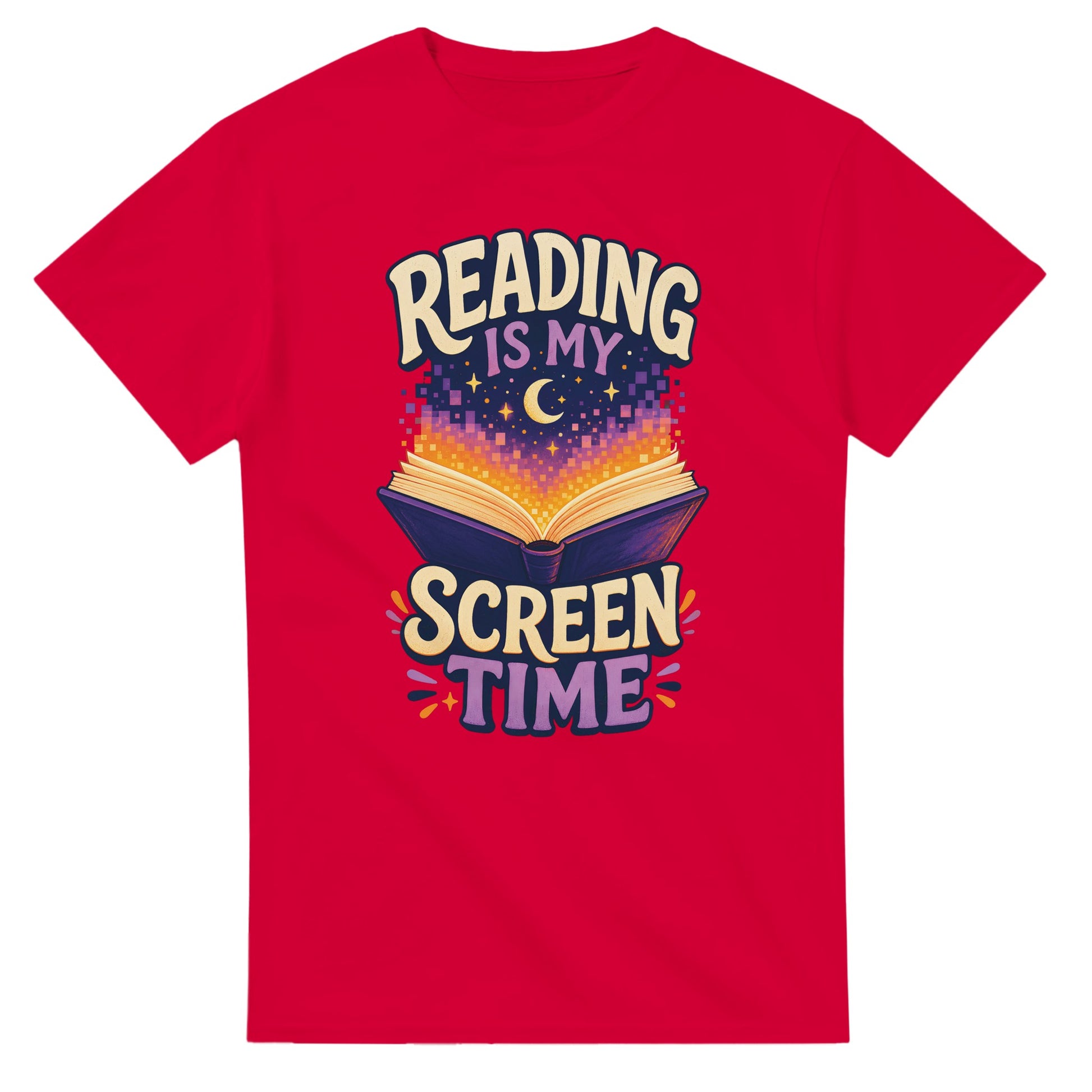 Reading Is My Screen Time Book Graphic T-shirt — product view 9