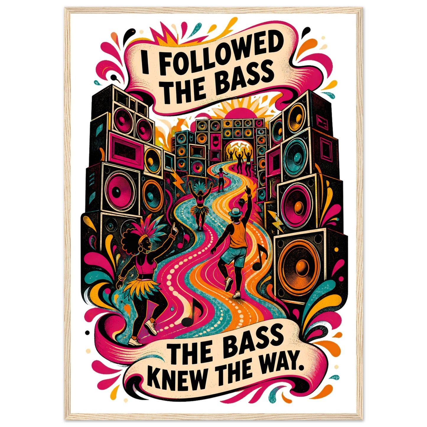 I Followed the Bass Framed Wall Art — product view 3