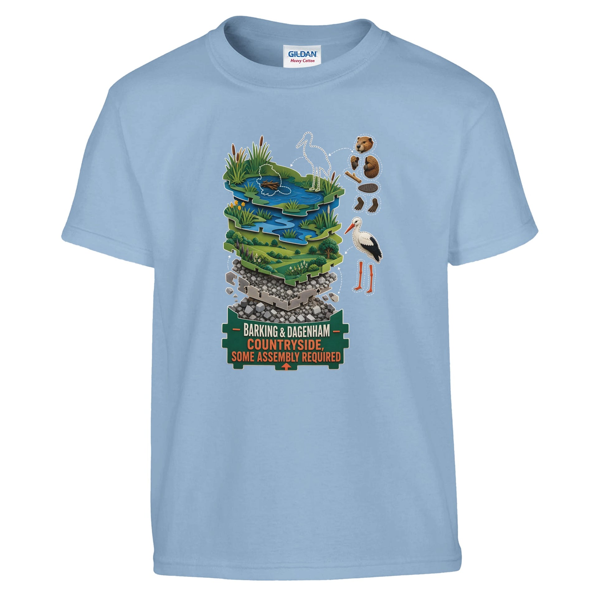 Barking & Dagenham Countryside Kids' T-shirt — product view 3