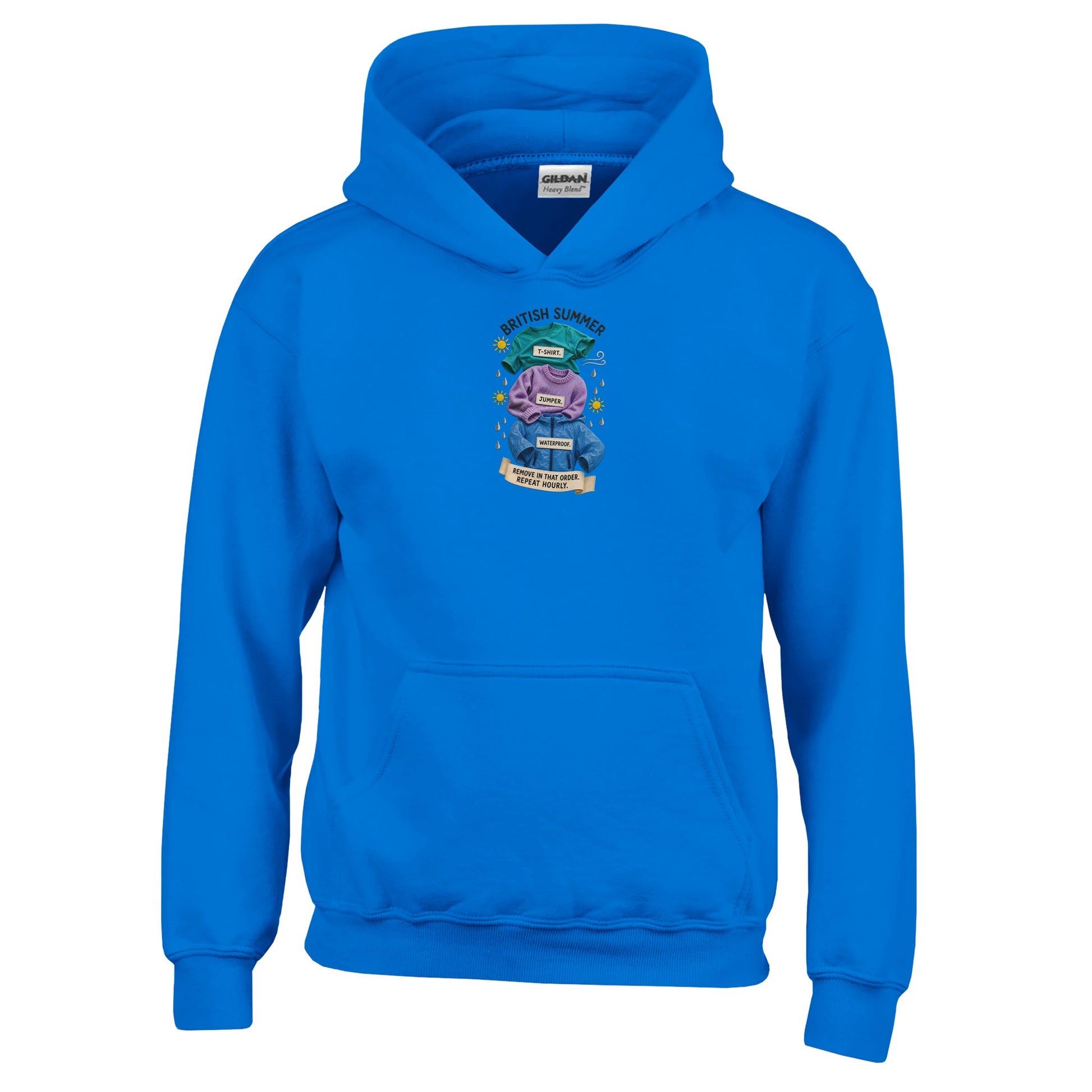 British Summer: Repeat Layers Hourly Kids' Hoodie — product view 11