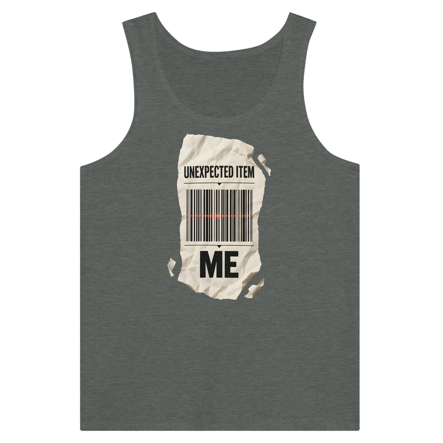 Unexpected Item: Me Premium Unisex Tank Top — product view 4