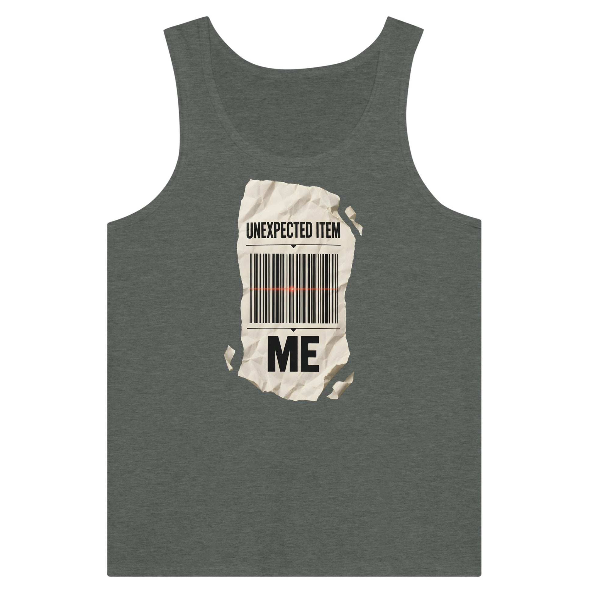 Unexpected Item: Me Premium Unisex Tank Top — product view 4