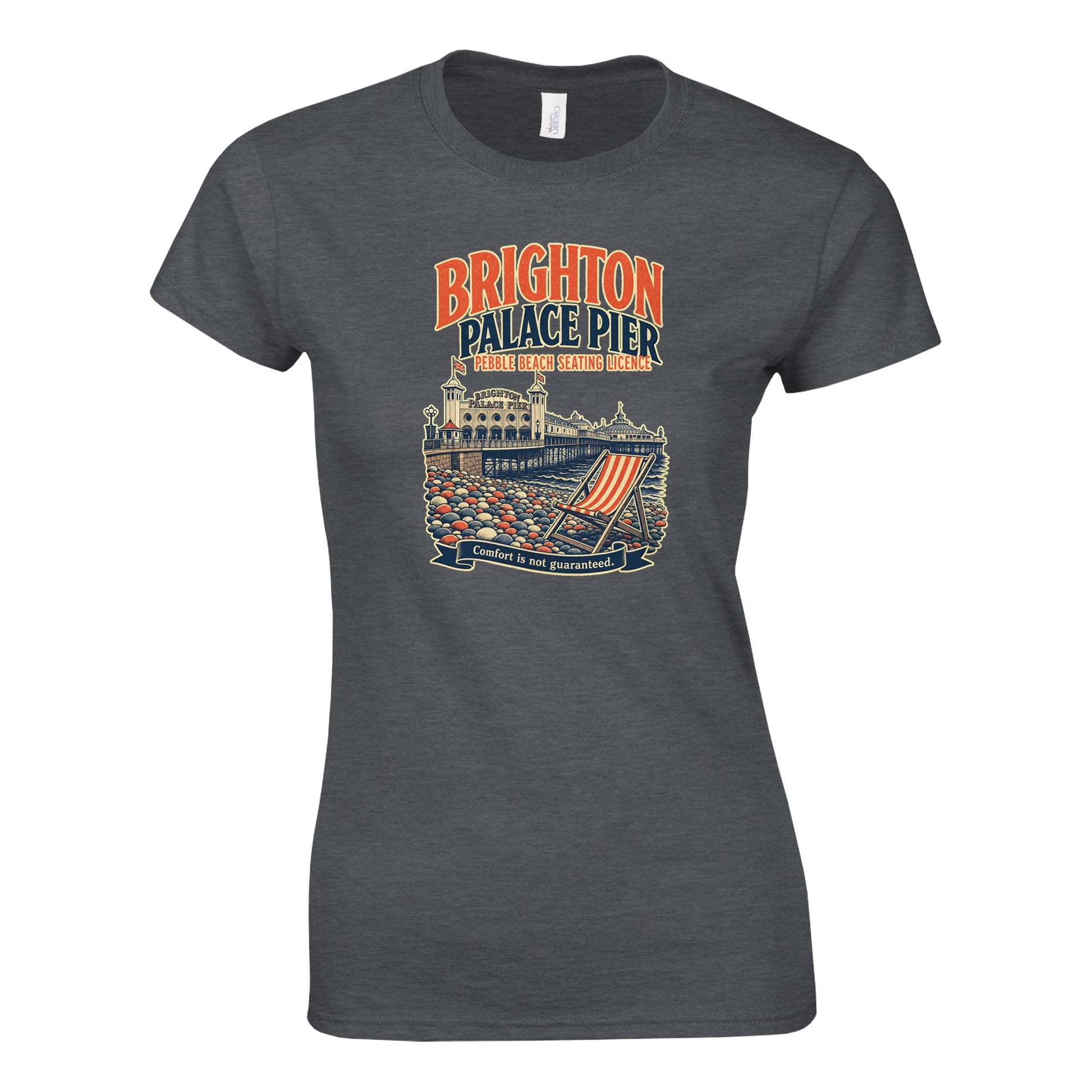 Brighton Pebble Beach Seating Licence Women's T-shirt — product view 10