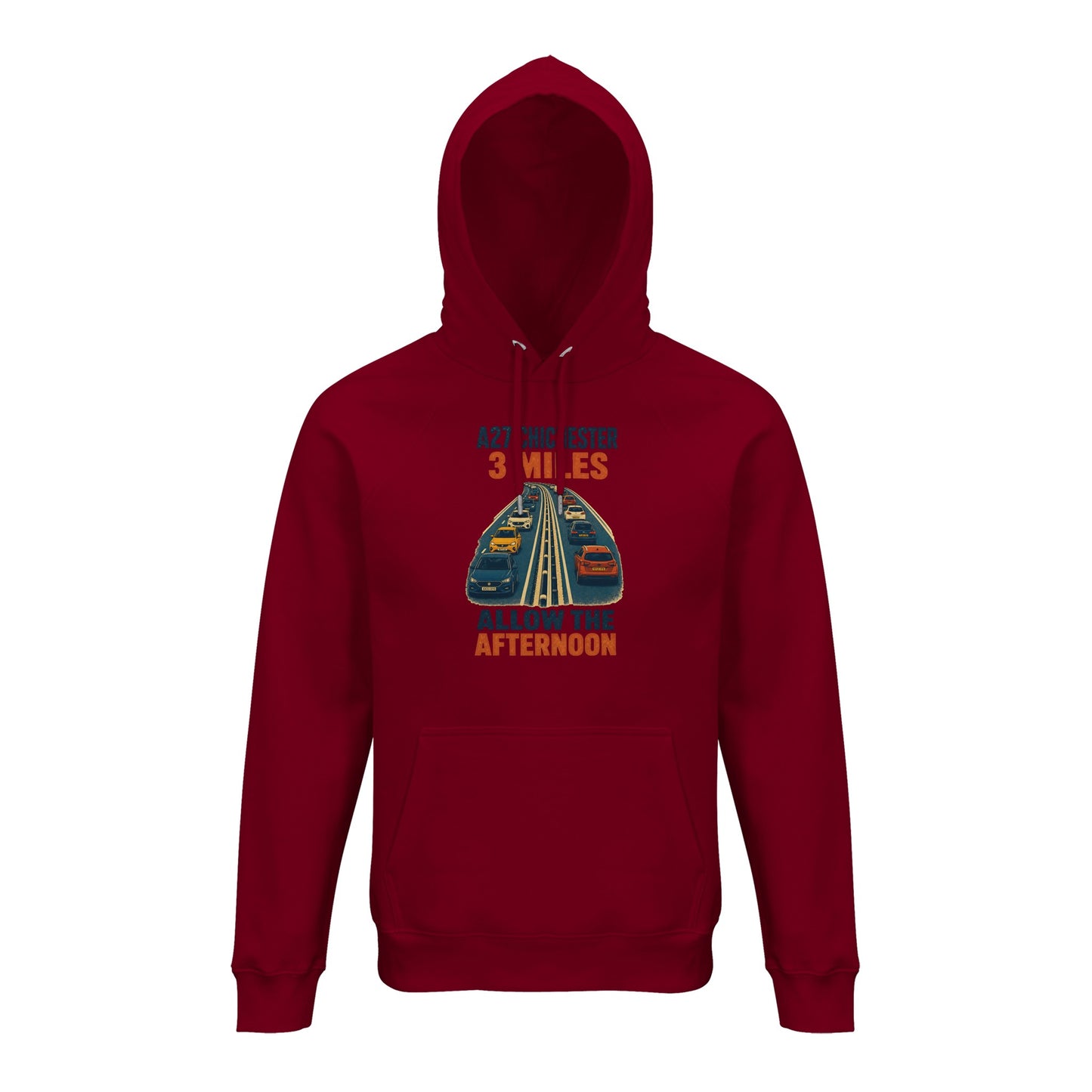 A27 Chichester – 3 Miles, Allow the Afternoon Hoodie — product view 12