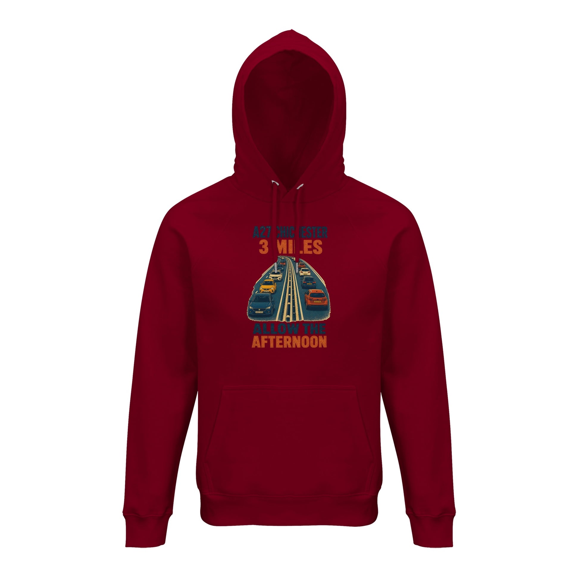 A27 Chichester – 3 Miles, Allow the Afternoon Hoodie — product view 12