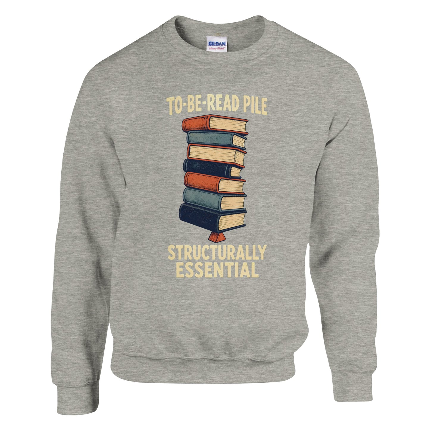 To-Be-Read Pile: Structurally Essential Book Graphic Sweatshirt — product view 16