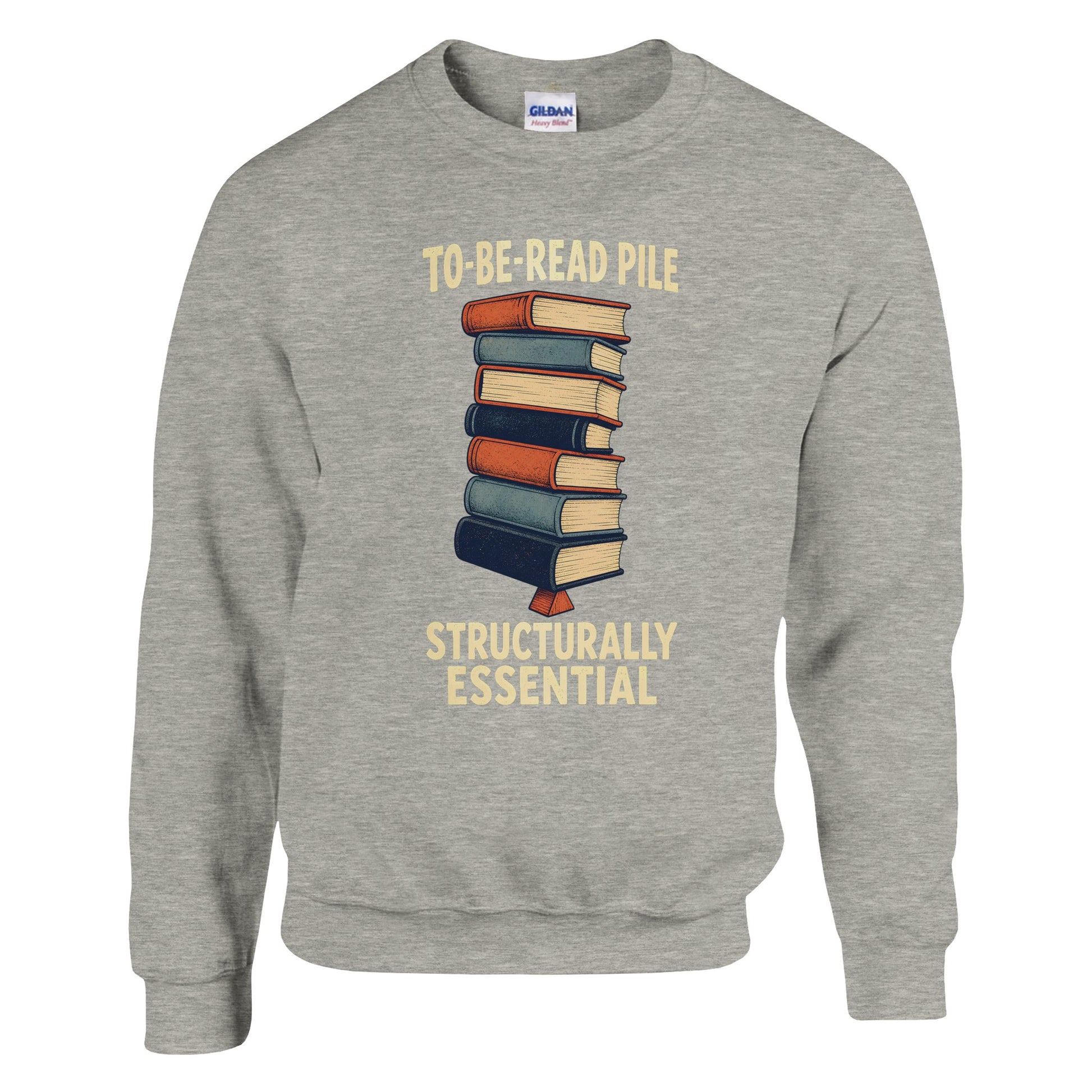 To-Be-Read Pile: Structurally Essential Book Graphic Sweatshirt — product view 16